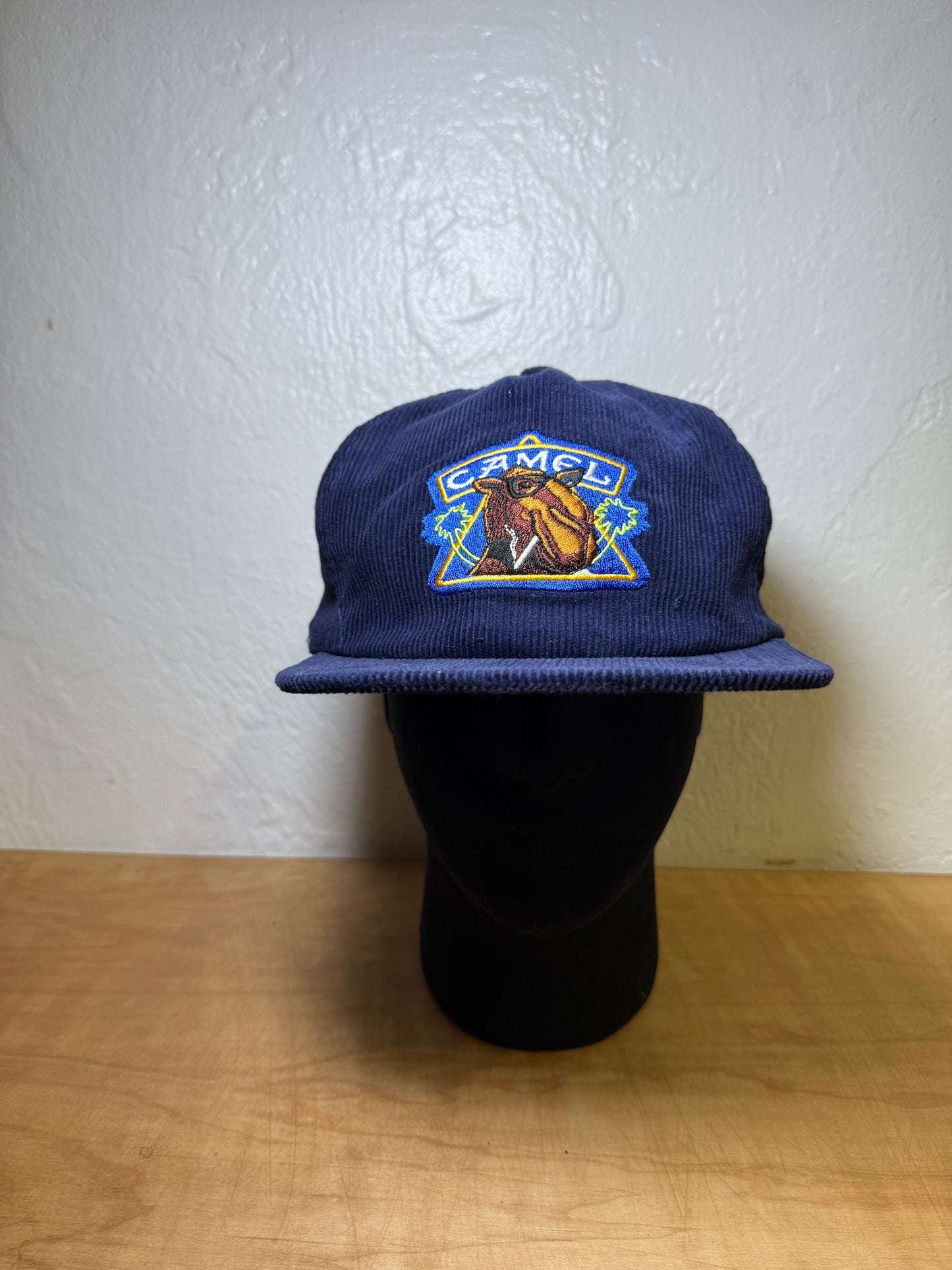 Joe Camel Smooth Dark Blue Corduroy Cap Hat Cigarette Promo