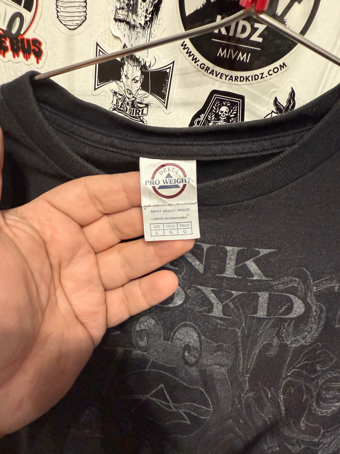 2008 Pink Floyd Black & White Tee Size L
