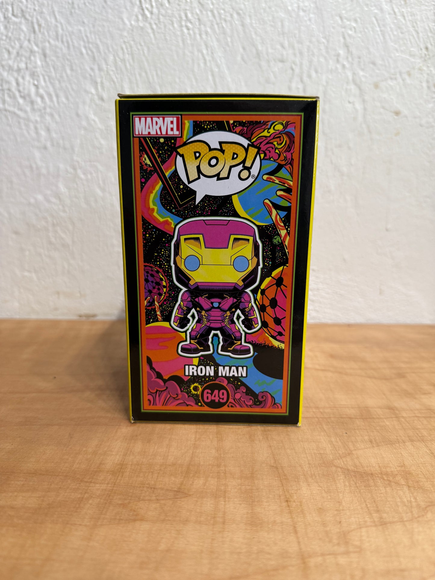 Funko Pop! Marvel 649 Iron Man Black Light Bobble Head Target Exclusive