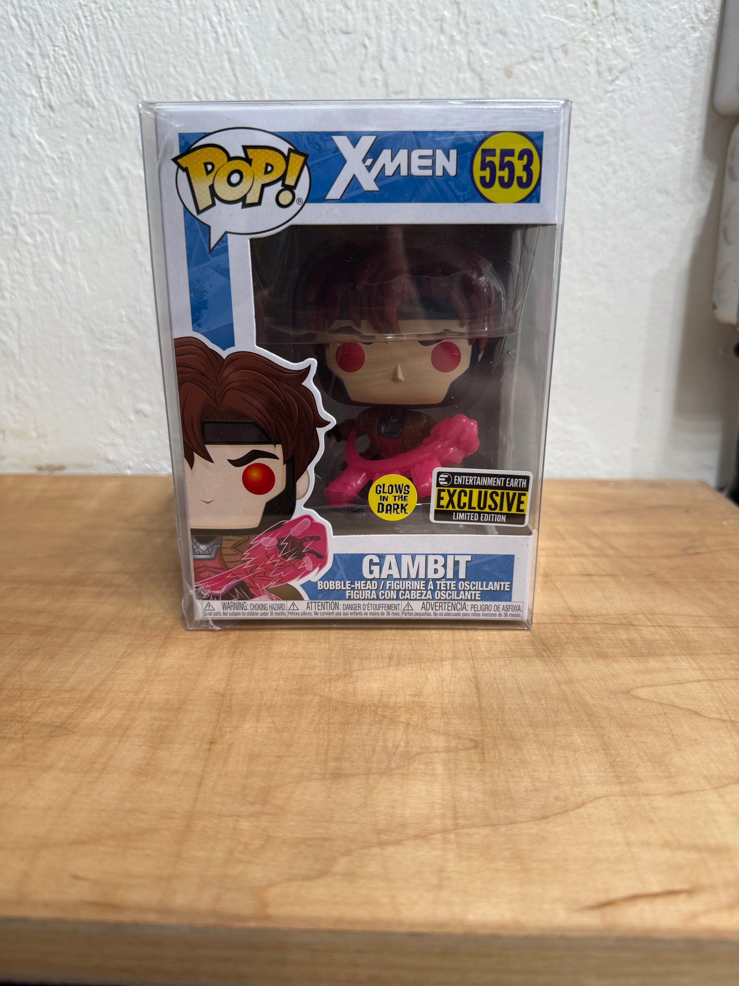 Funko Pop! Vinyl: Marvel - Gambit with Cards (Glows in the Dark) - #553