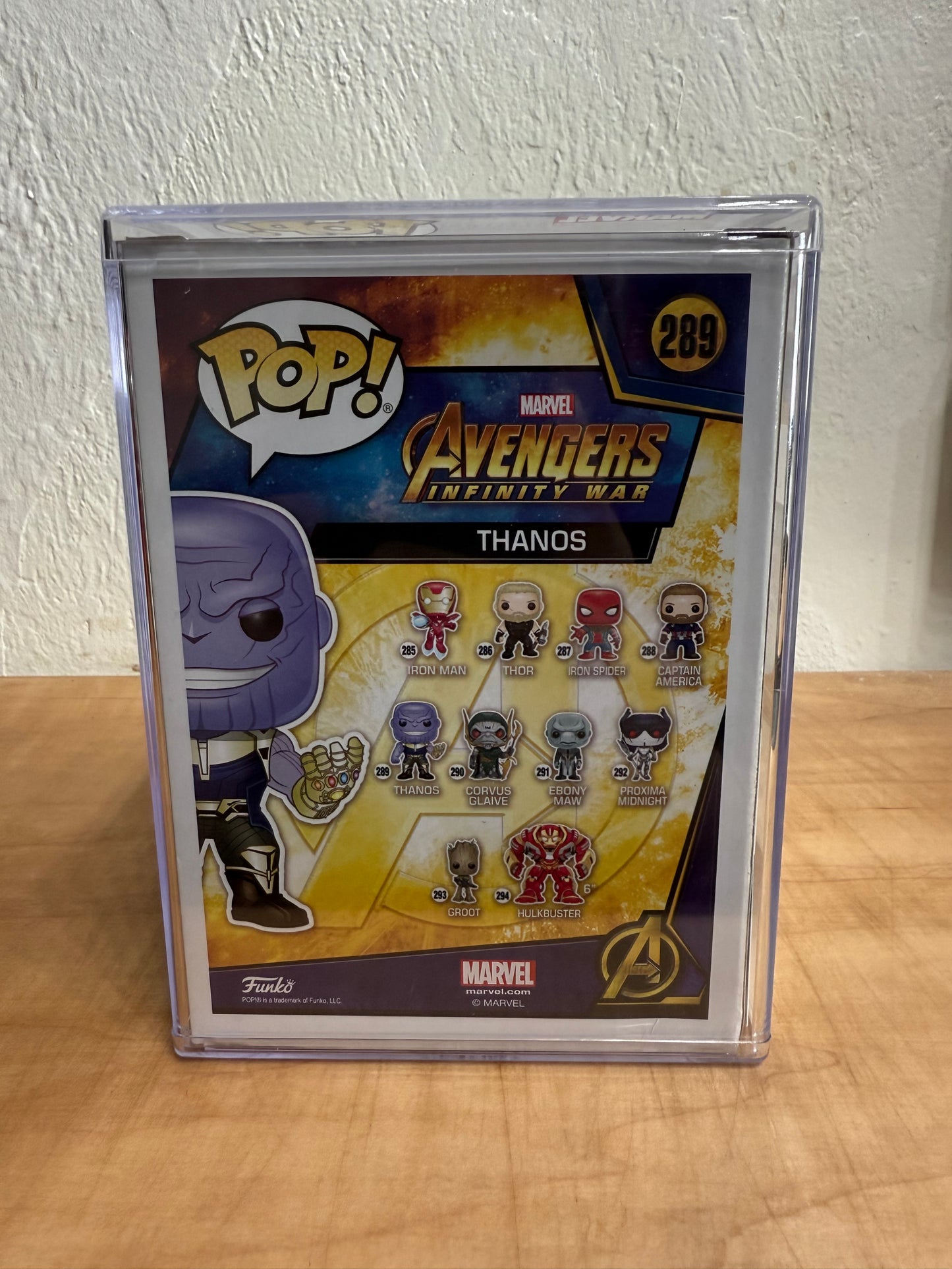Jim Starlin Signed Funko Pop! Vinyl: Marvel - Thanos #289 (JSA COA)