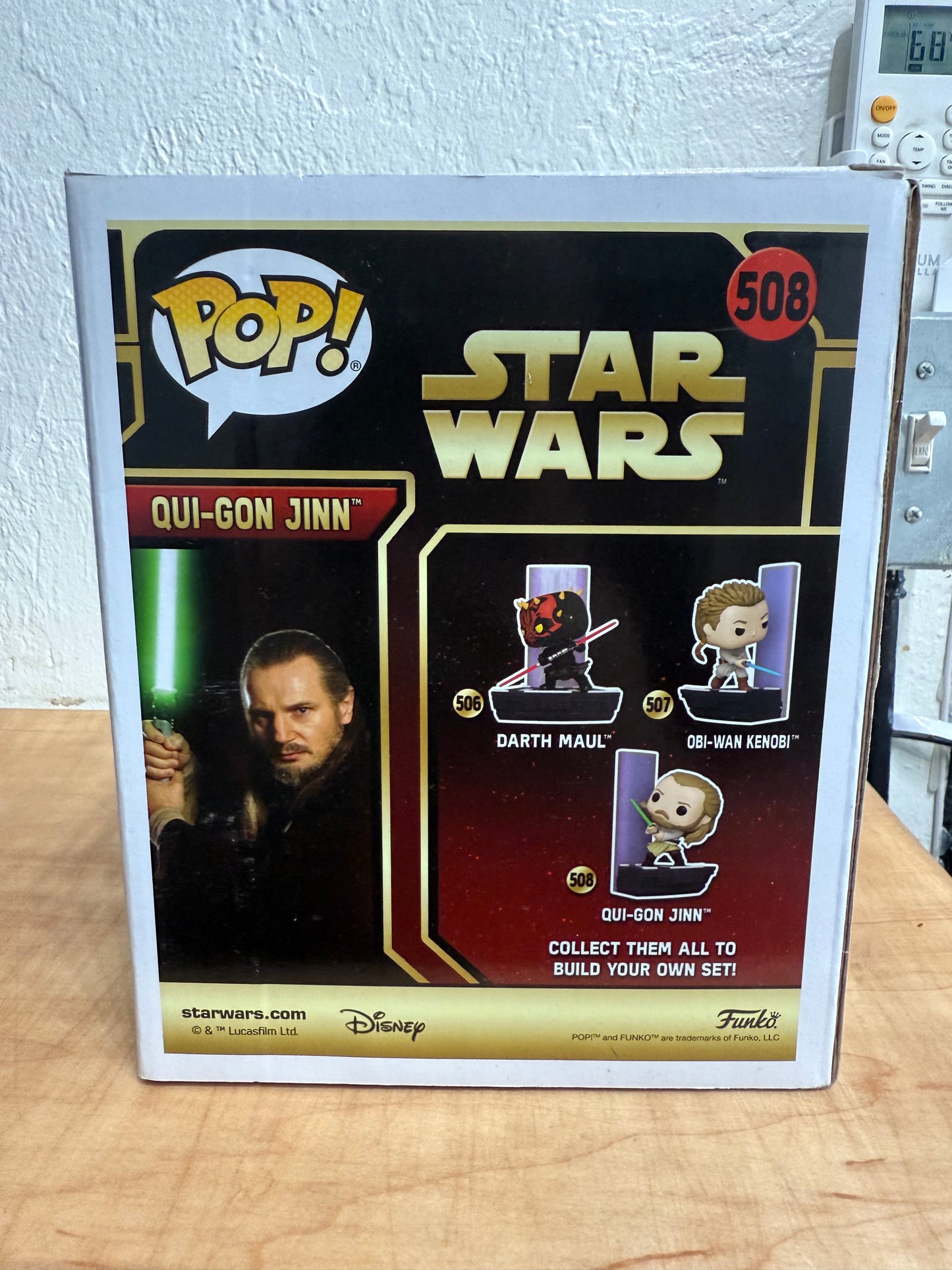 Funko Pop Deluxe Star Wars Duel of the Fates Qui-Gon Jinn 508 Amazon Exclusive