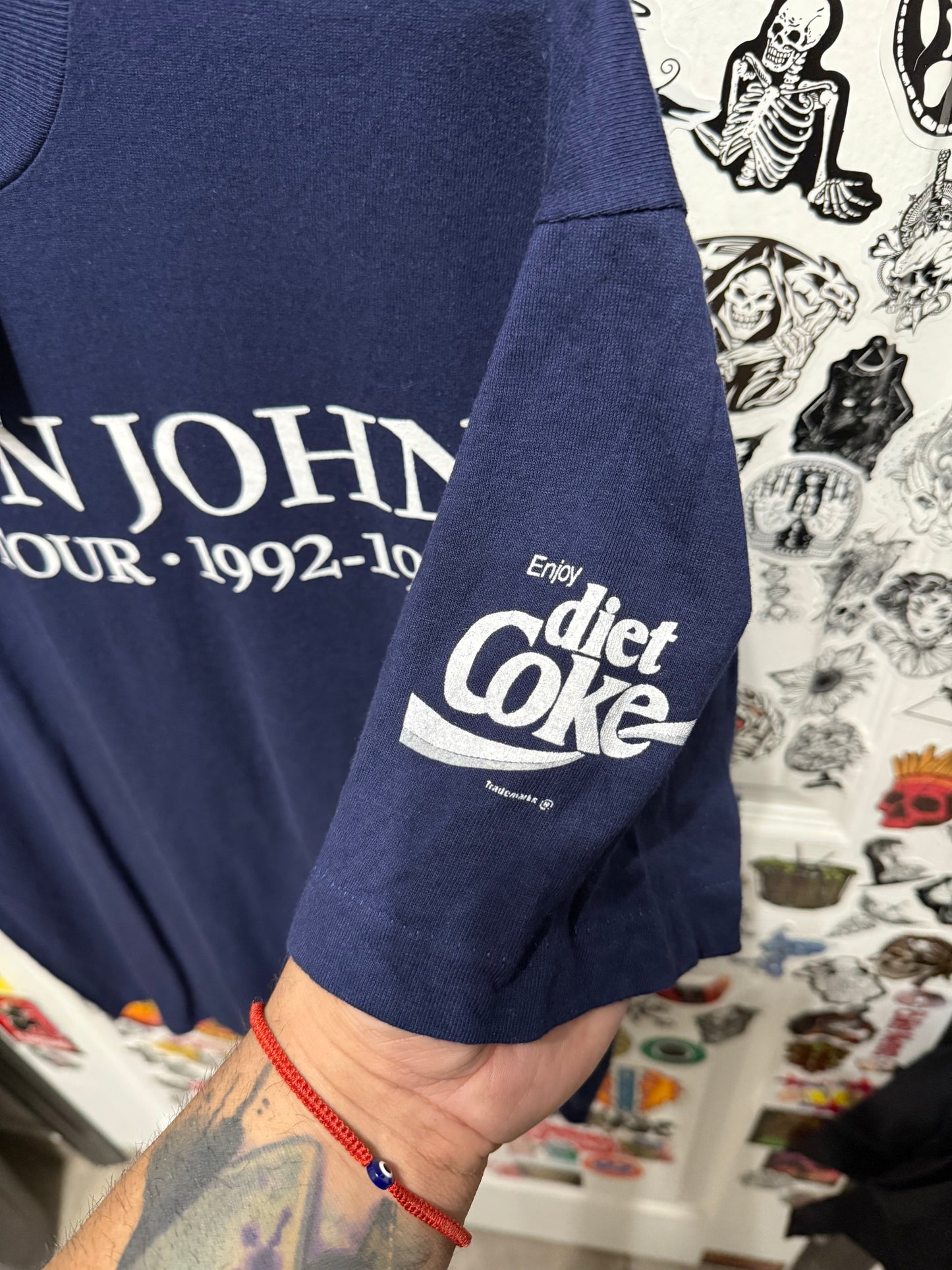 92'-93' Elton John World Tour Shirt Size XL