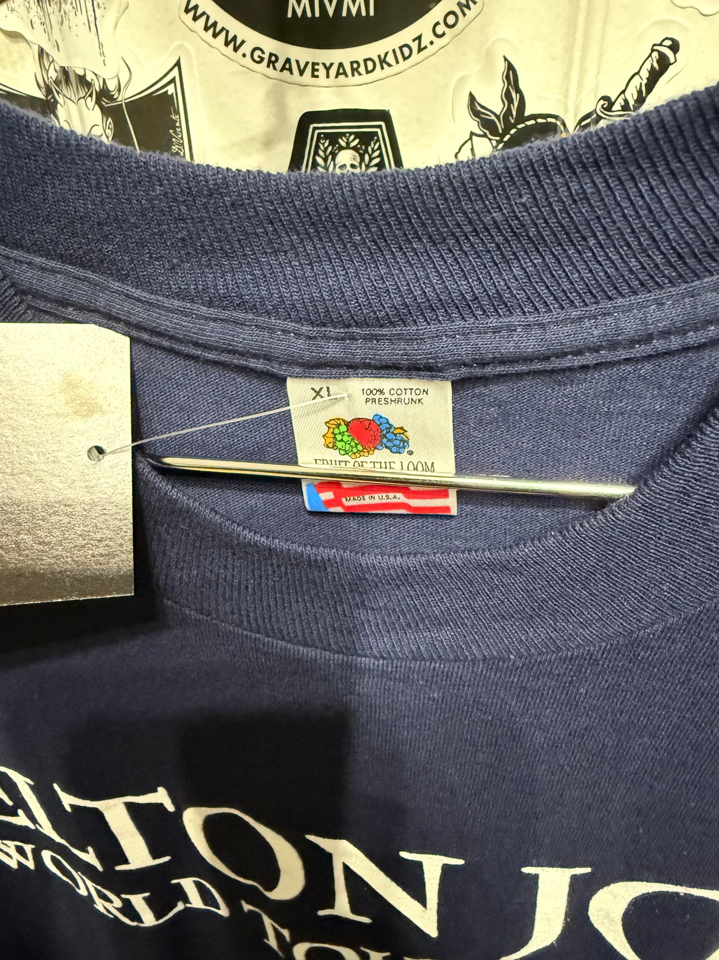 92'-93' Elton John World Tour Shirt Size XL