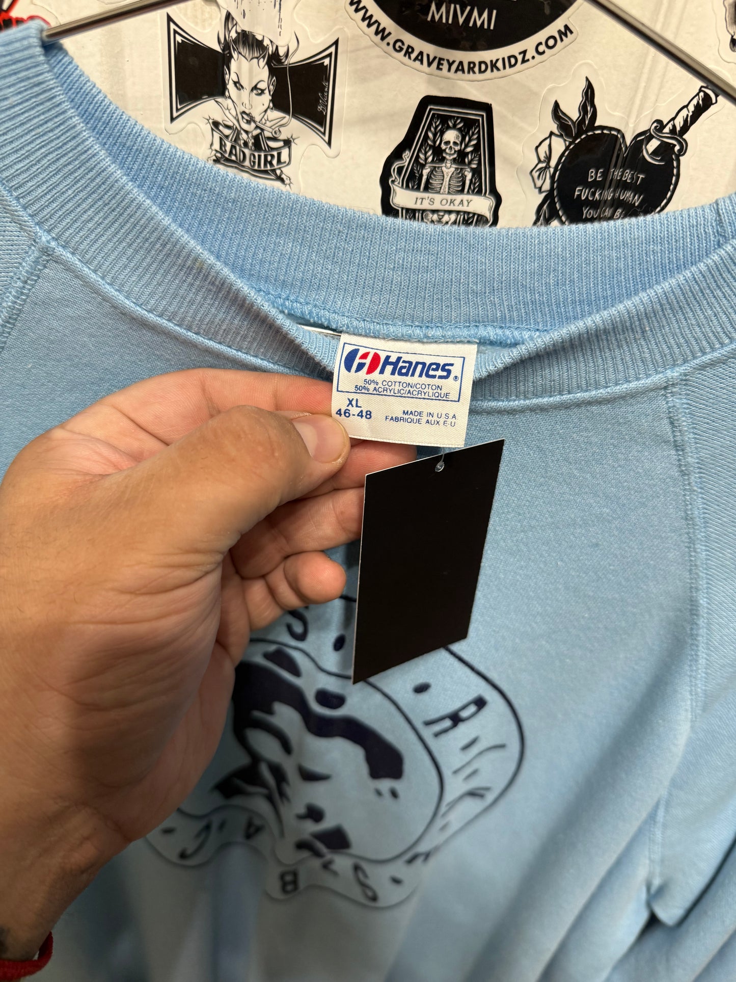 88' Elton John "Reg Strikes Back" Tour Crewneck Sweatshirt Size XL
