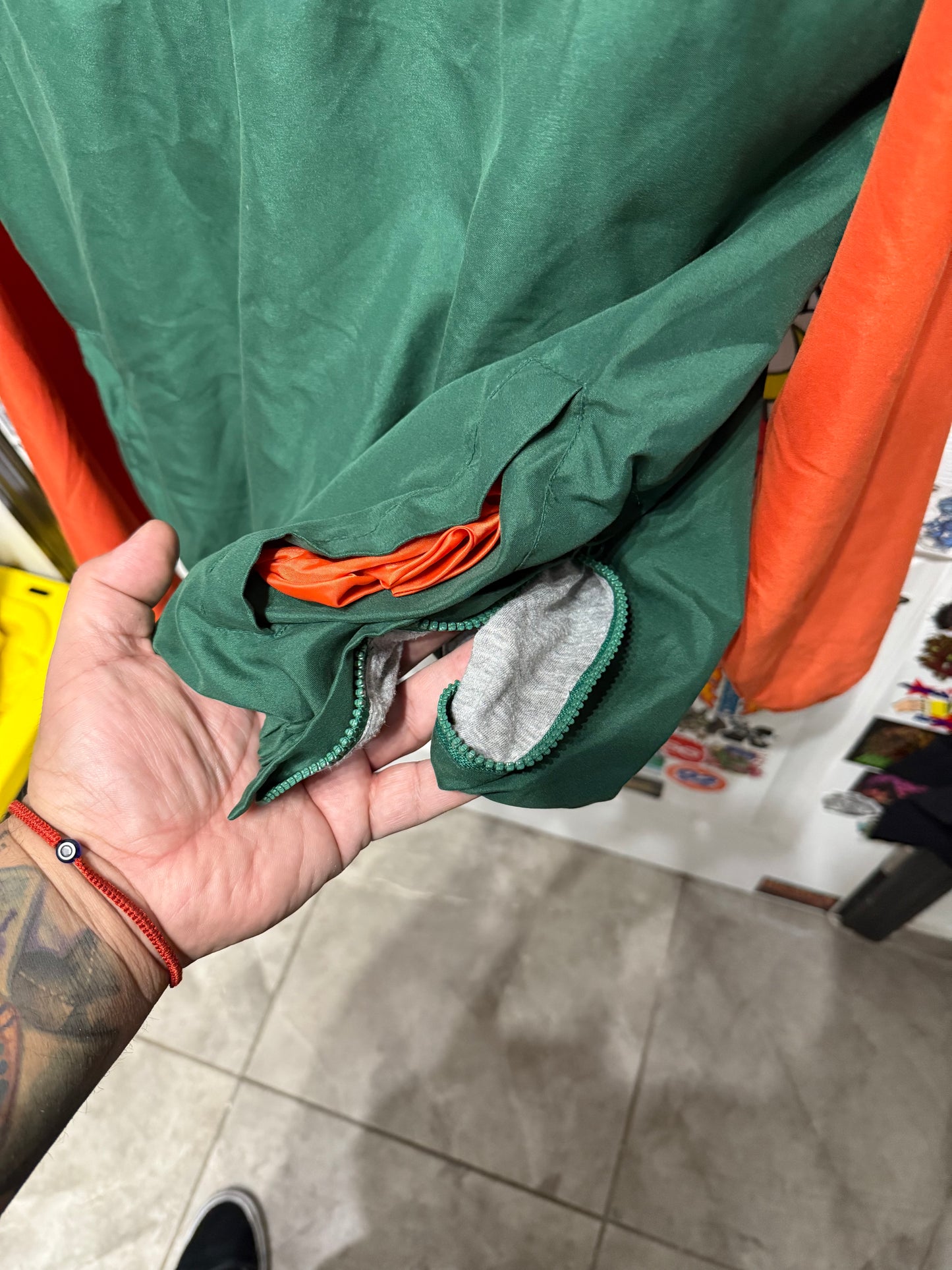 Miami Hurricanes Pullover Sideline Jacket Oversized M