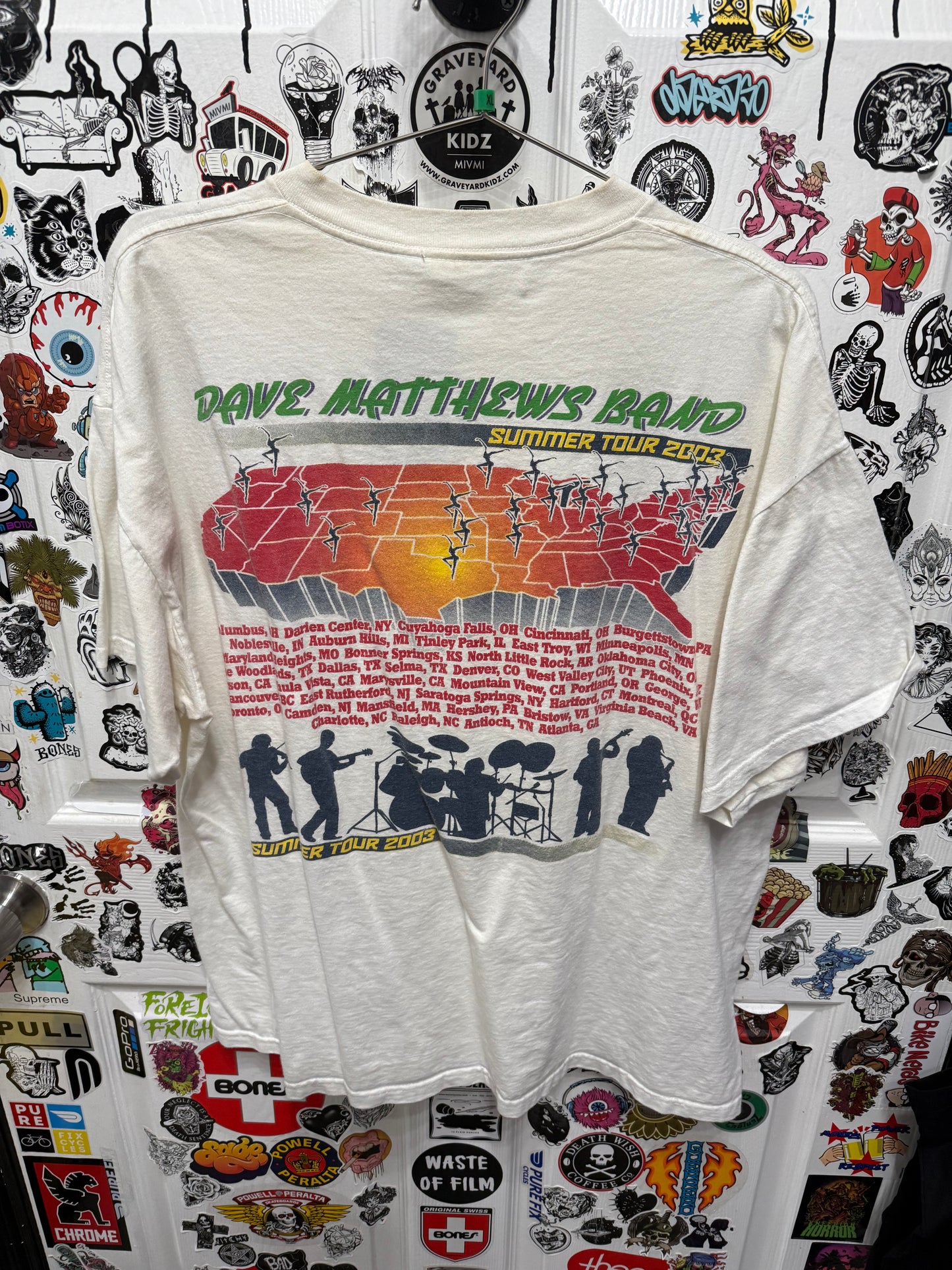 2003 Dave Matthews Bands Summer Tour Shirt Size XL