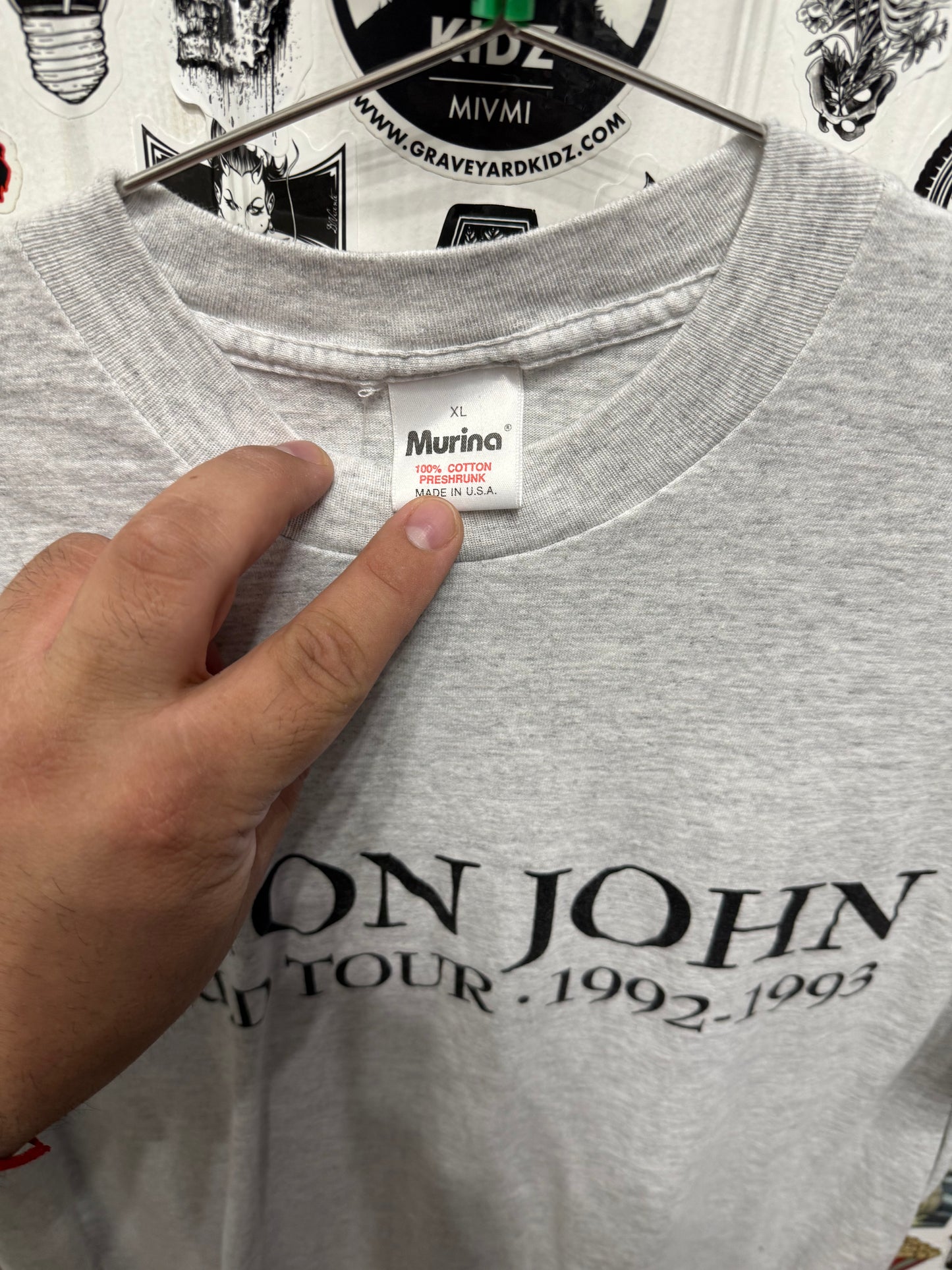 92'-93' Elton John World Tour Shirt Size XL