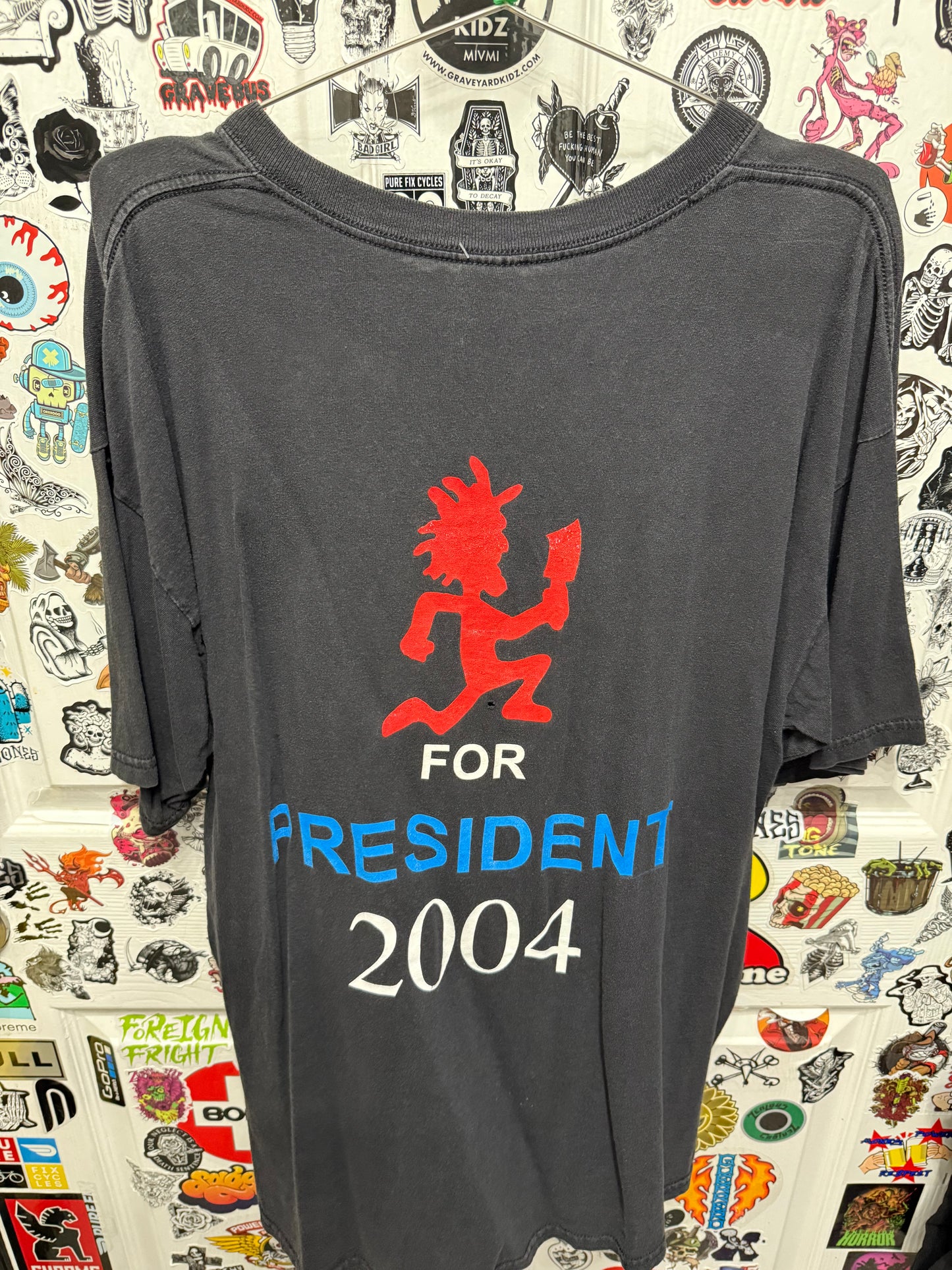 2004 Insane Clown Posse T-shirt Icp For President Y2K Juggalo Size XL
