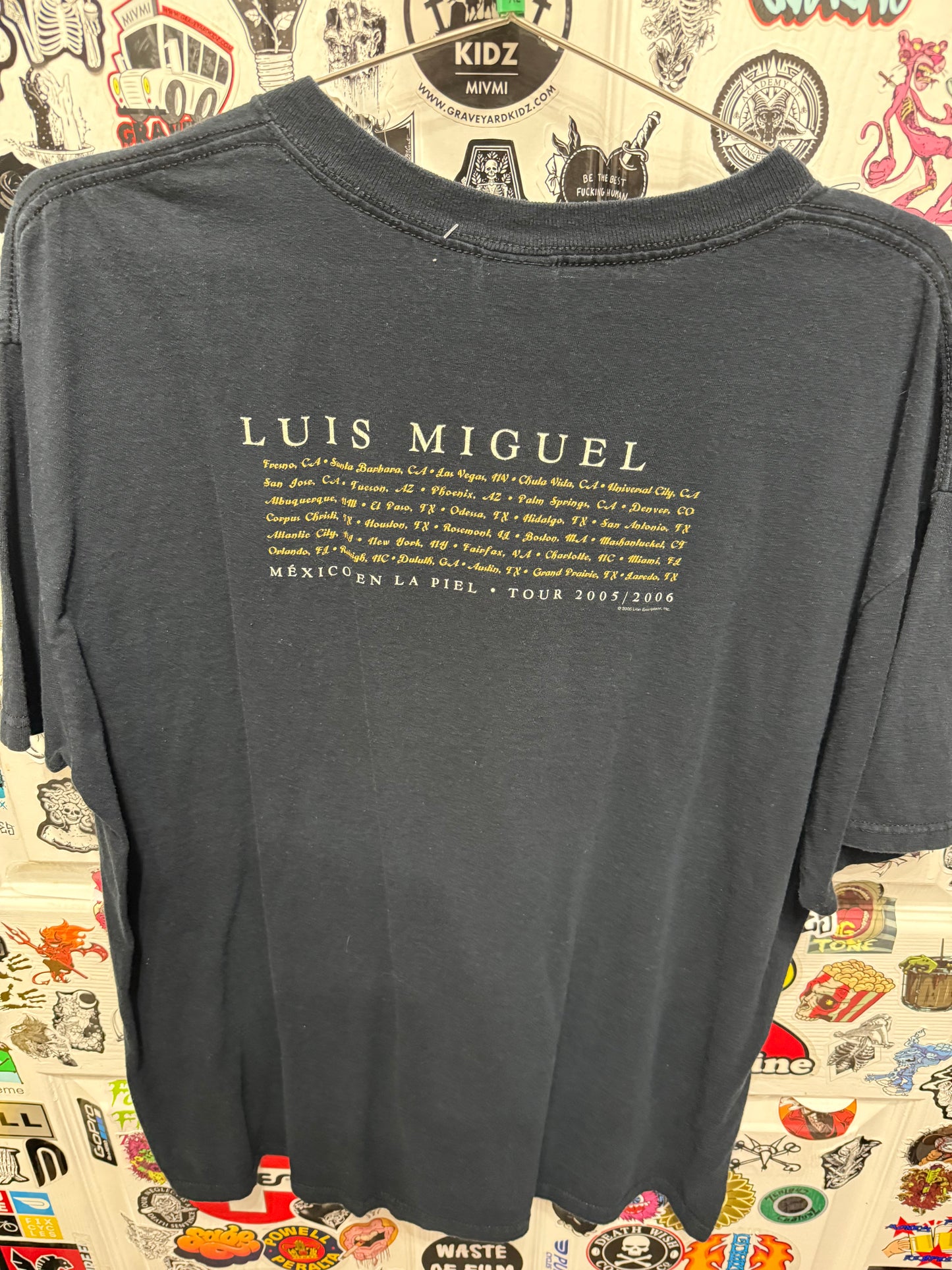 2005 Luis Miguel Mexico En La Piel Tour Shirt Size XL