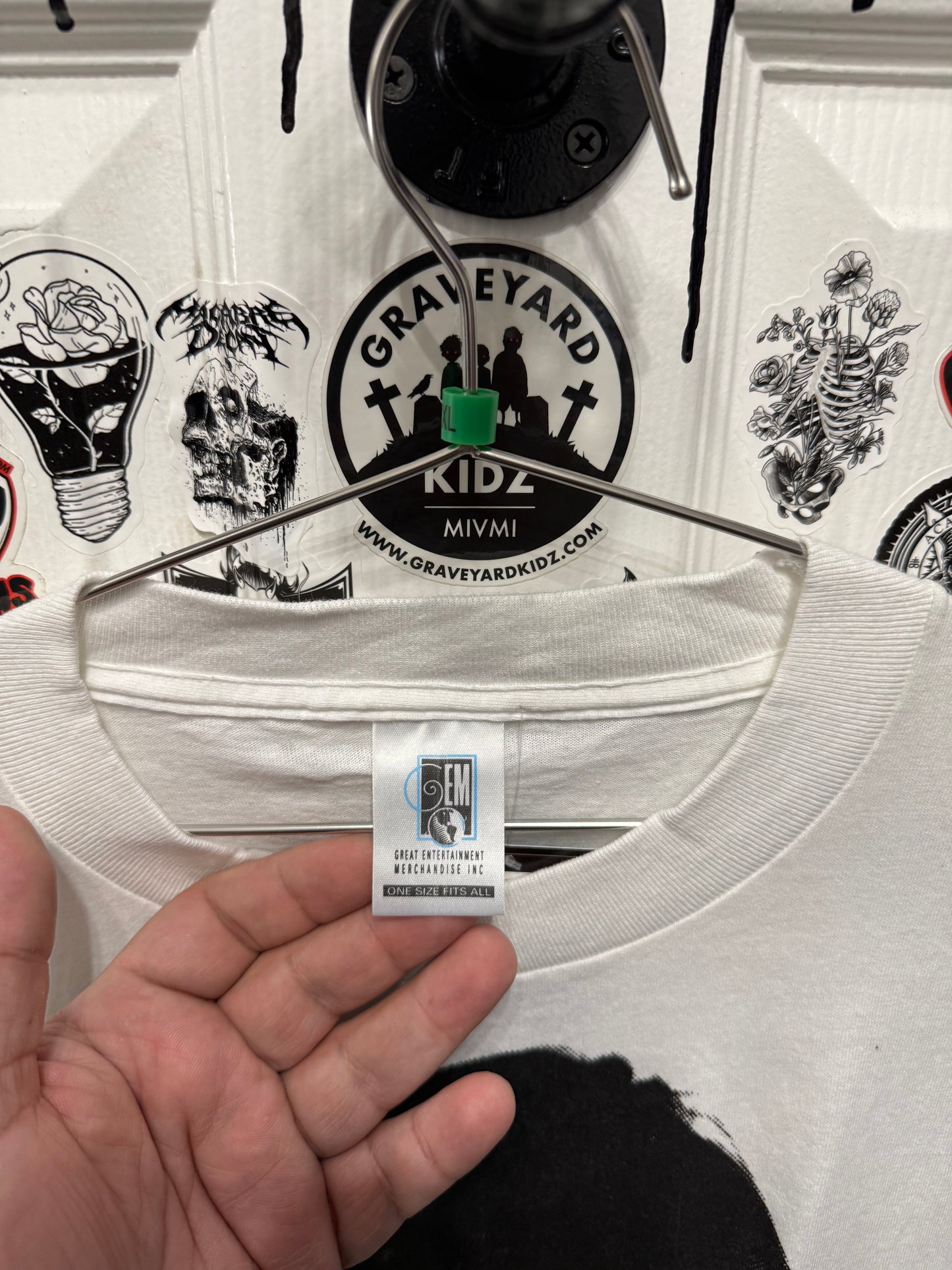 1995 Elton John Tour "Made In England" White Shirt AOP Size L
