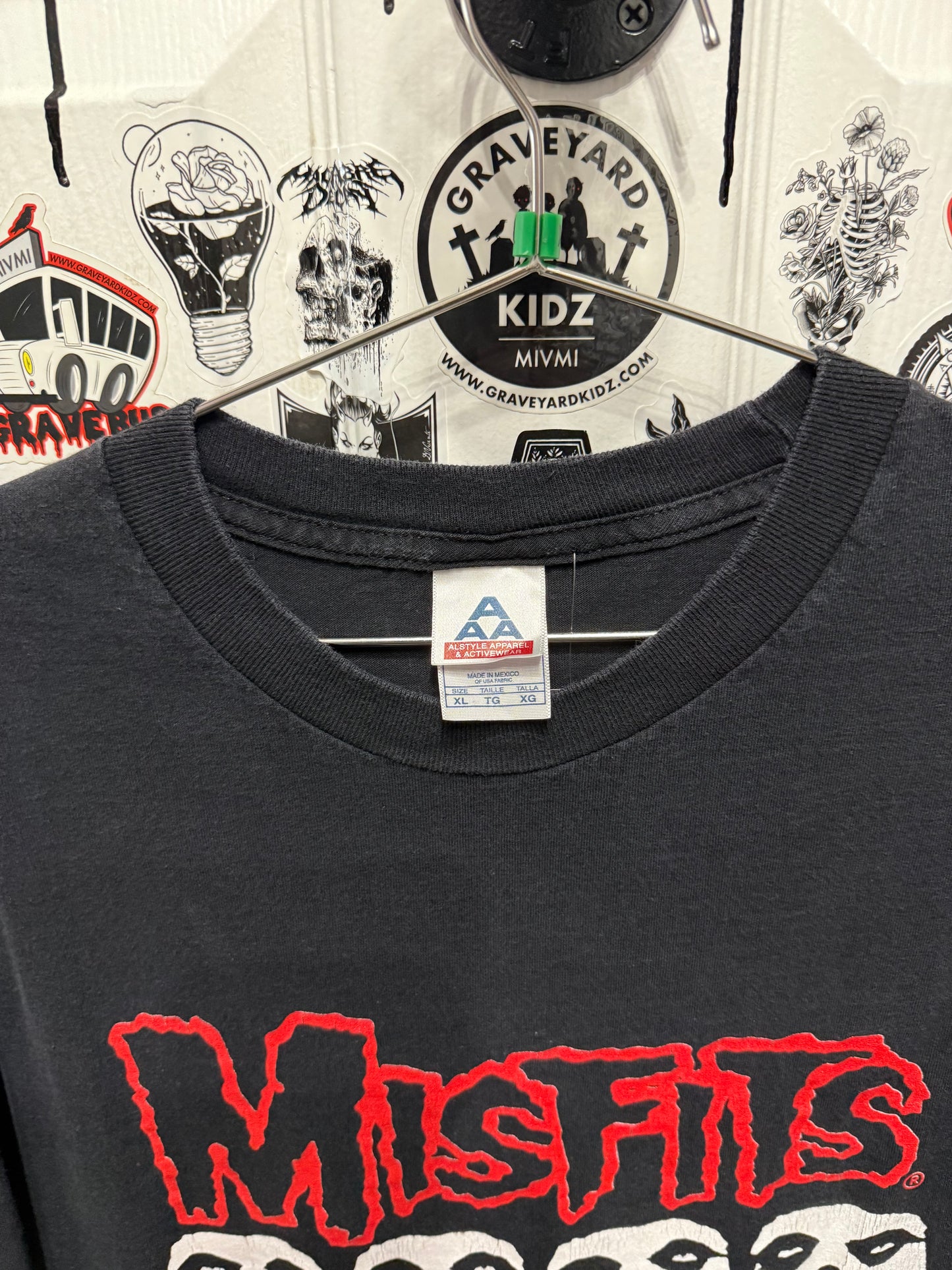 00's MISFITS Four Skulls Shirt Size XL