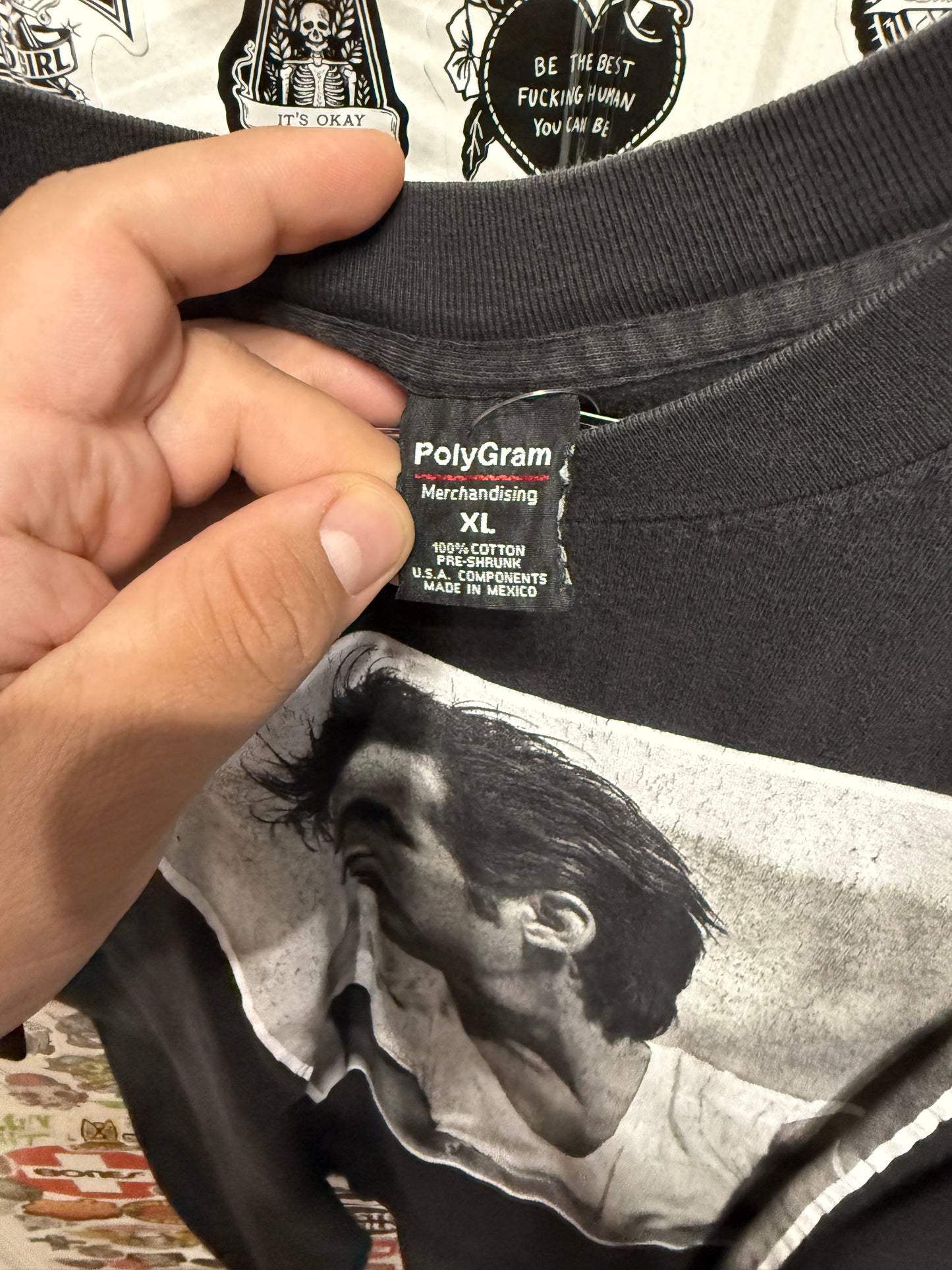 1997 John Mellencamp Shirt Polygram Merchandising Tag Size XL