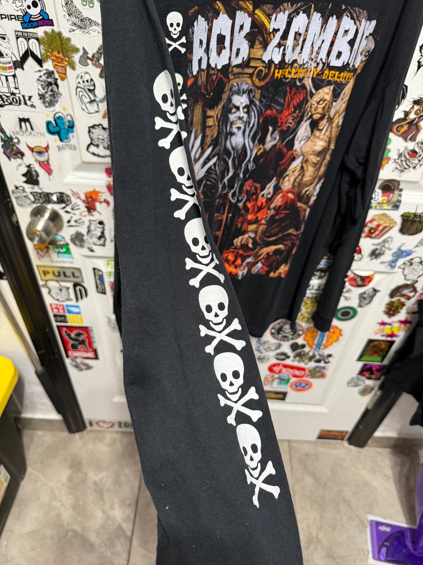 1998 Rob Zombie Hellbilly Deluxe Long Sleeve Shirt Delta Tag Size XL