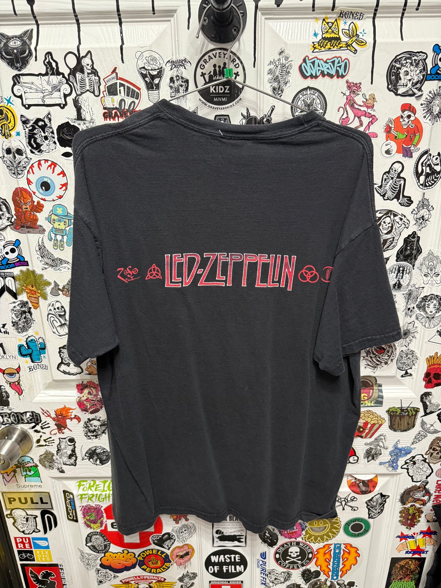 00's Led Zeppelin Icarus Logo Band Tour Shirt Size XL