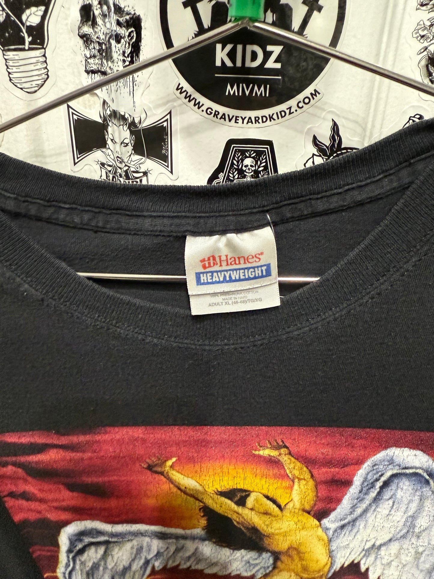 00's Led Zeppelin Icarus Logo Band Tour Shirt Size XL