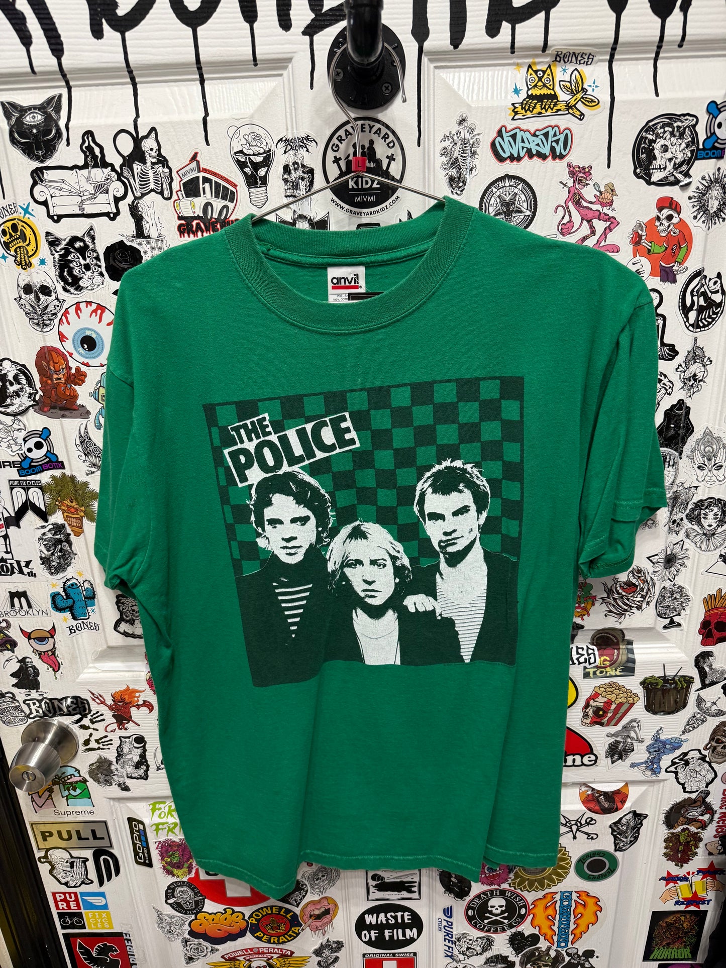 2007 The Police Concert Tour Green Shirt Size L