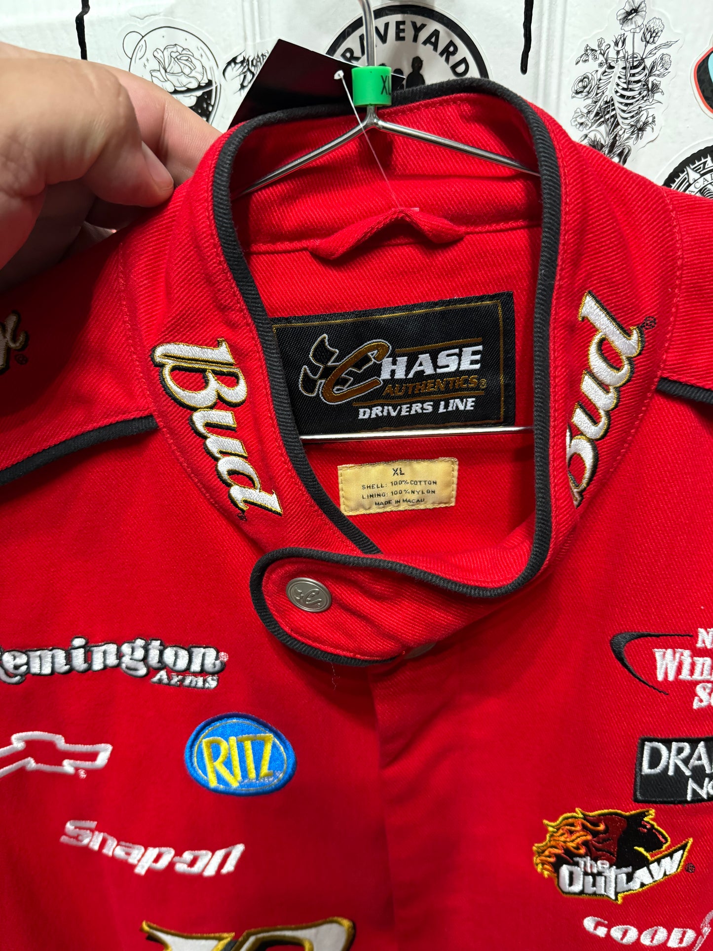 Dale Earnhardt Jr. Nascar Chase Twill Budweiser Men's Jacket XL