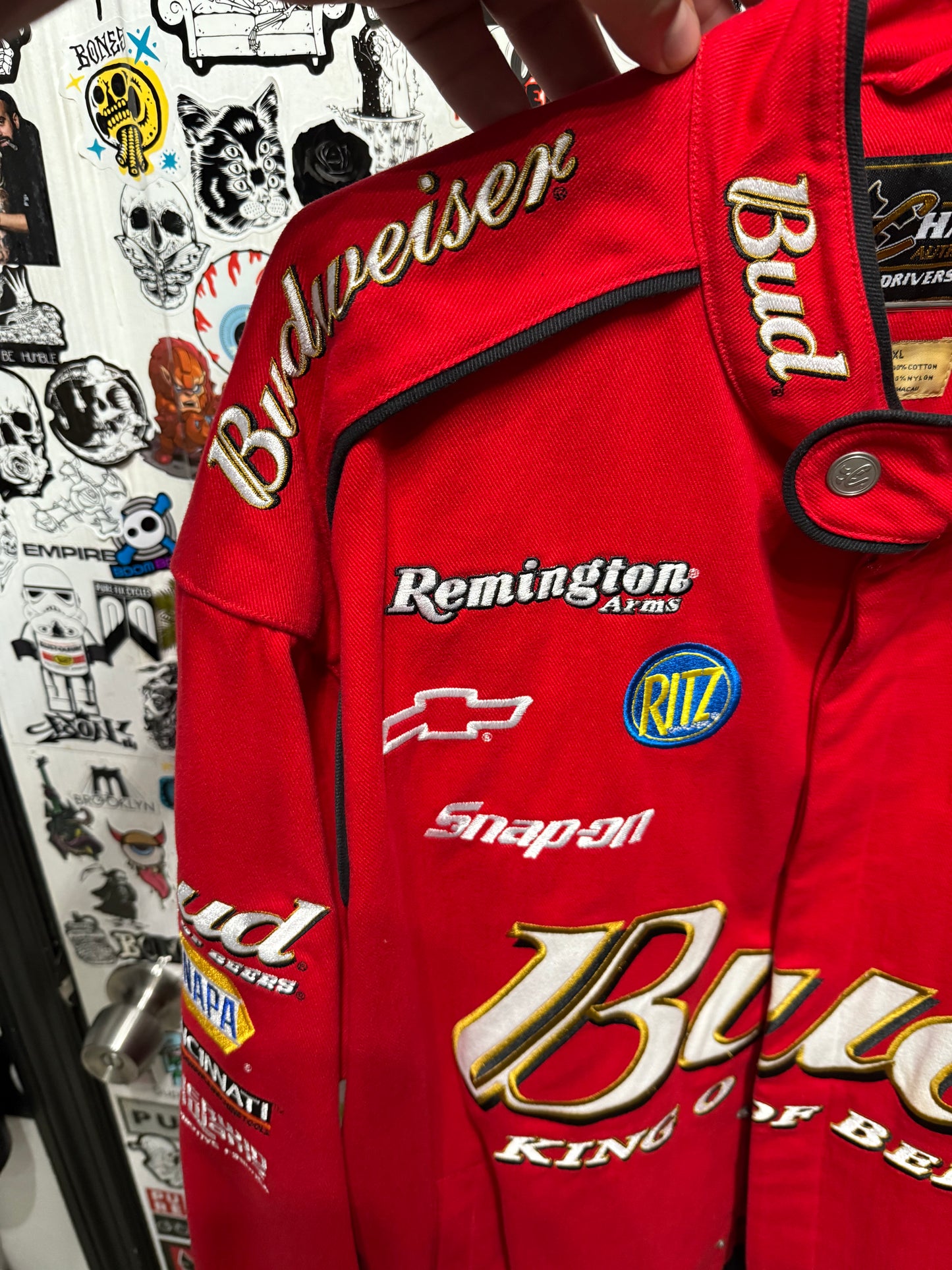 Dale Earnhardt Jr. Nascar Chase Twill Budweiser Men's Jacket XL