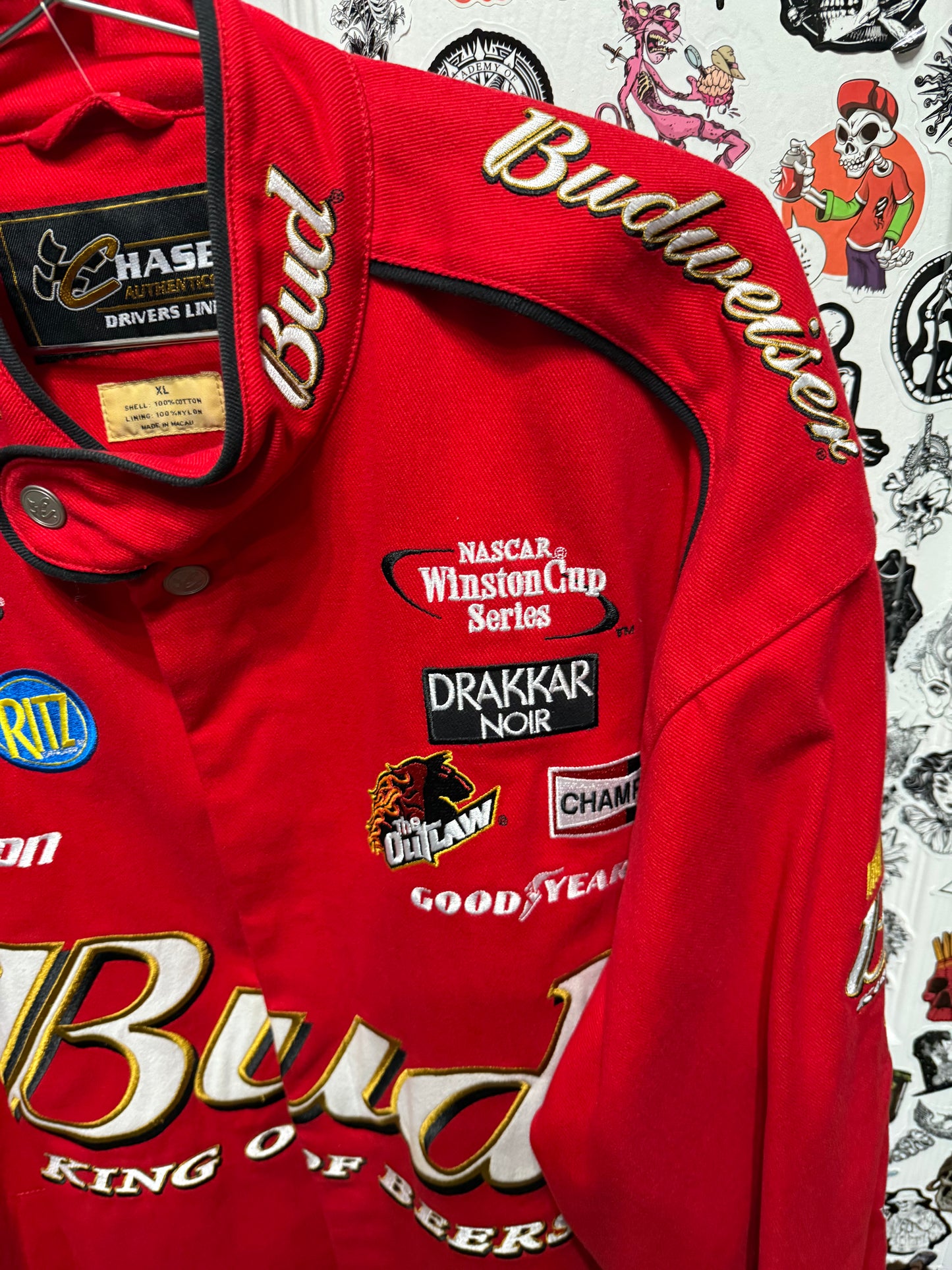 Dale Earnhardt Jr. Nascar Chase Twill Budweiser Men's Jacket XL
