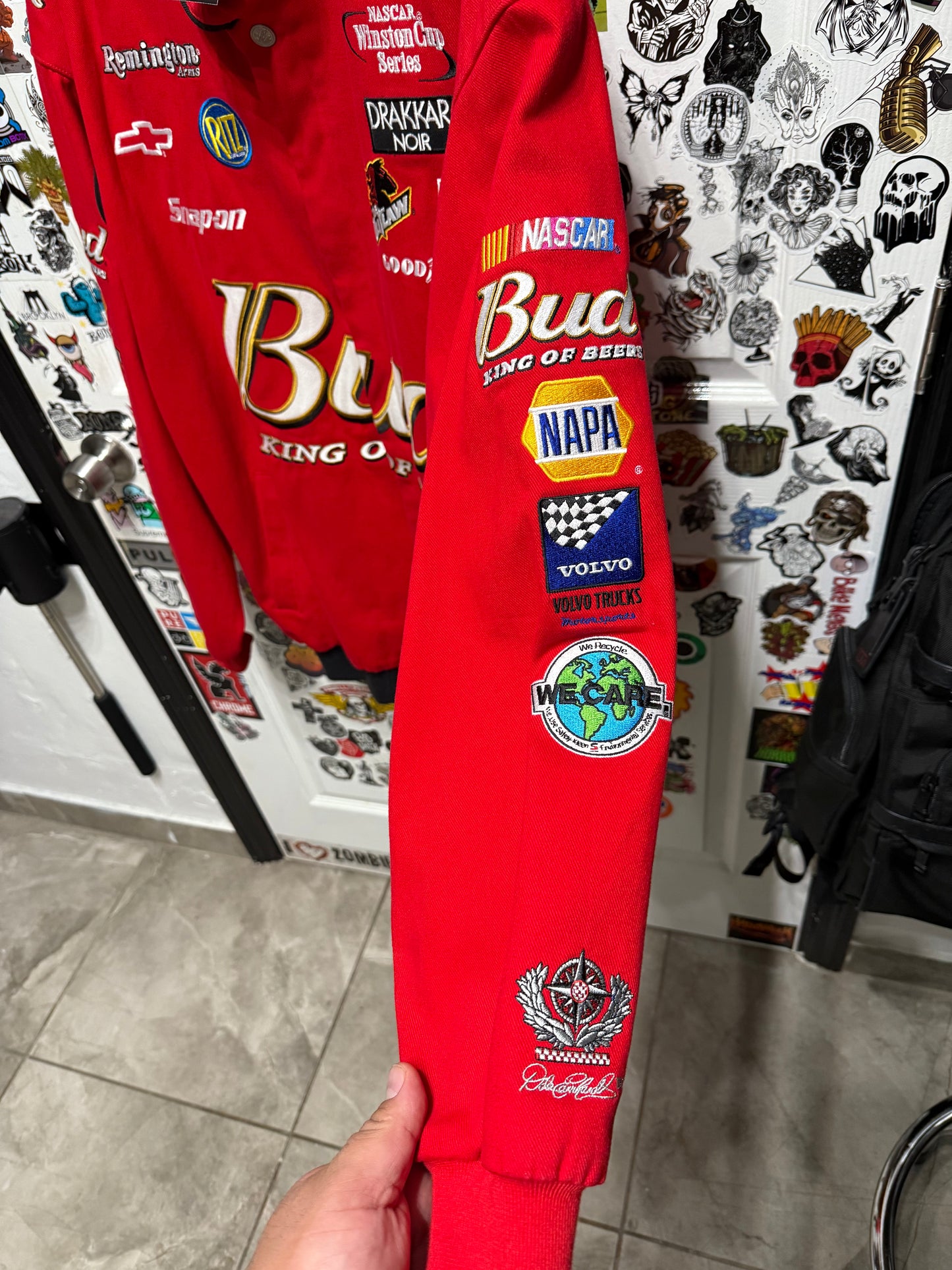 Dale Earnhardt Jr. Nascar Chase Twill Budweiser Men's Jacket XL