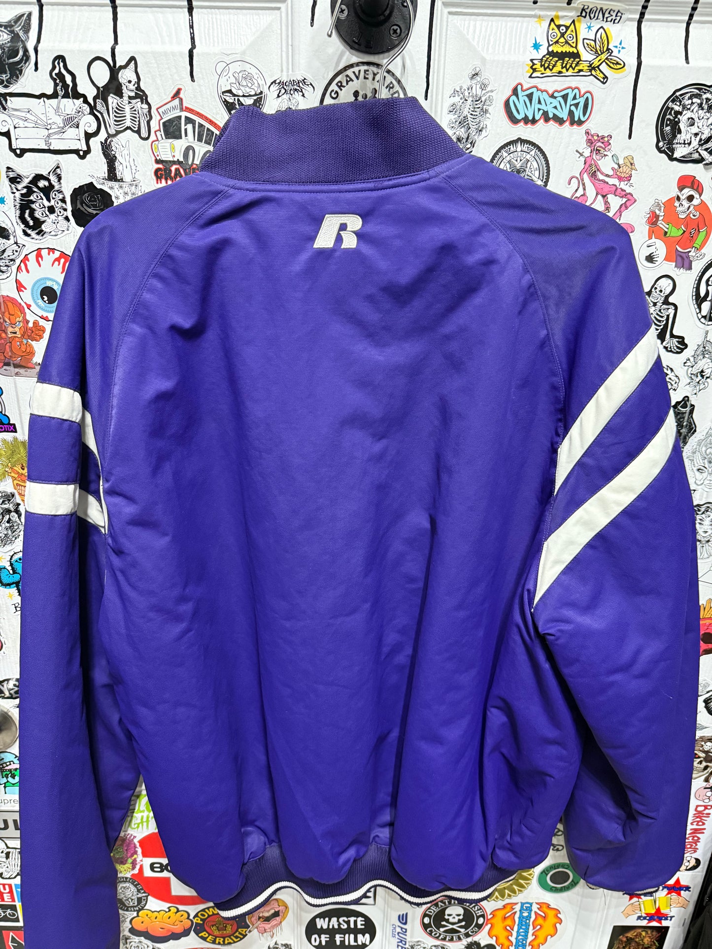 Russell Athletics THS Varsity Jacket Purple/Gold Size XL