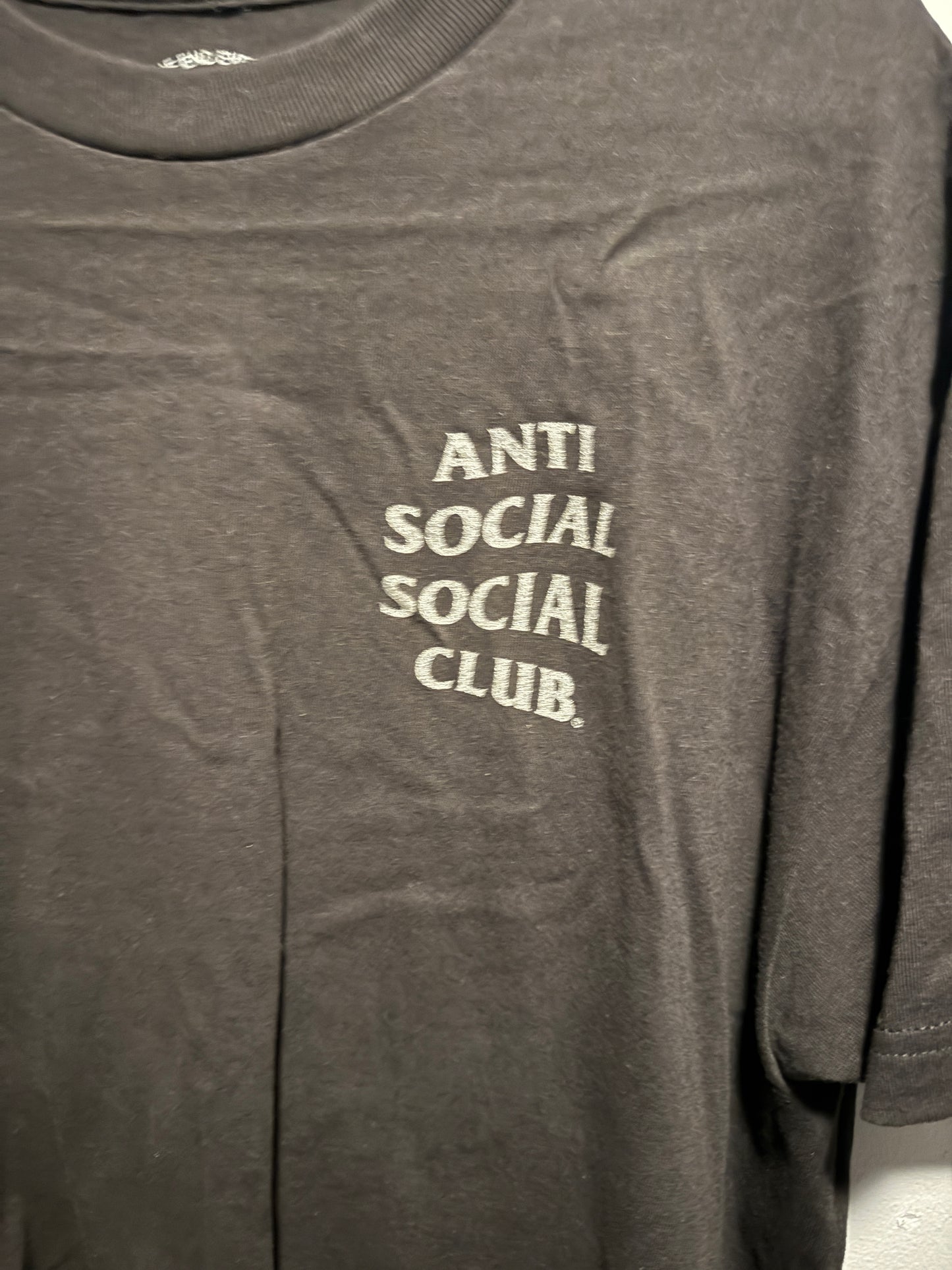 Anti Social Social Club Ghost Of You And Me Black/3M Tee Size Large