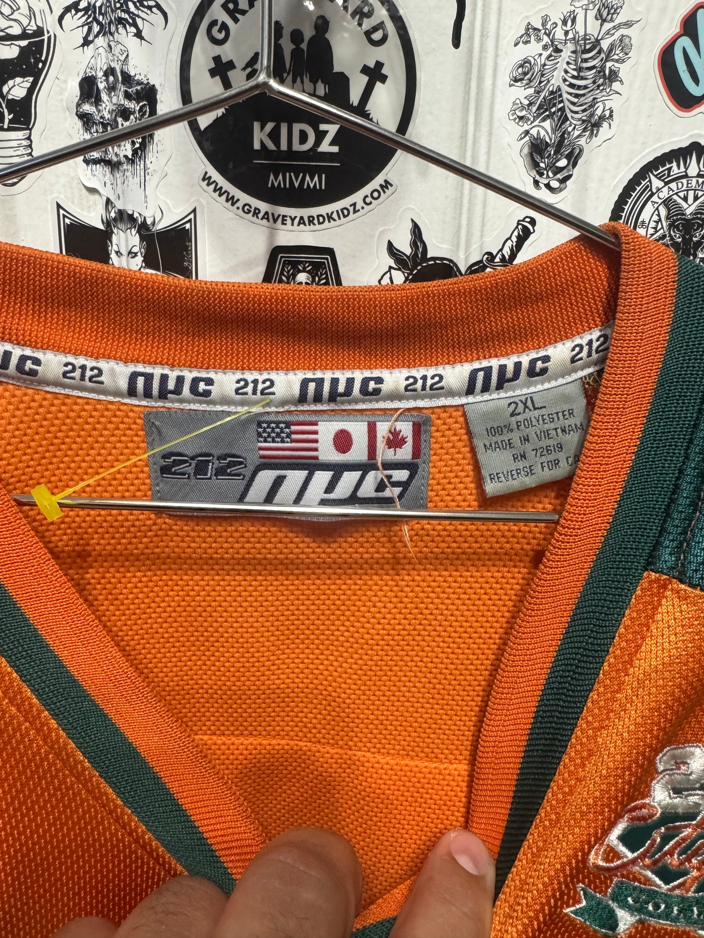 2003 212 NYC City Series “Miami” #08 Jersey Size 2XL
