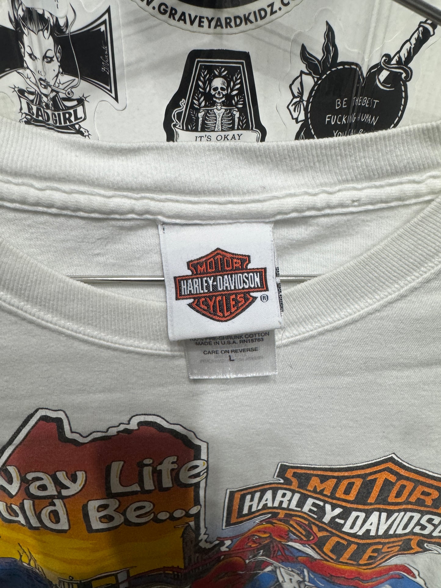 Harley Davidson Central Maine "The Way Life Should Be" Long Sleeve Size L