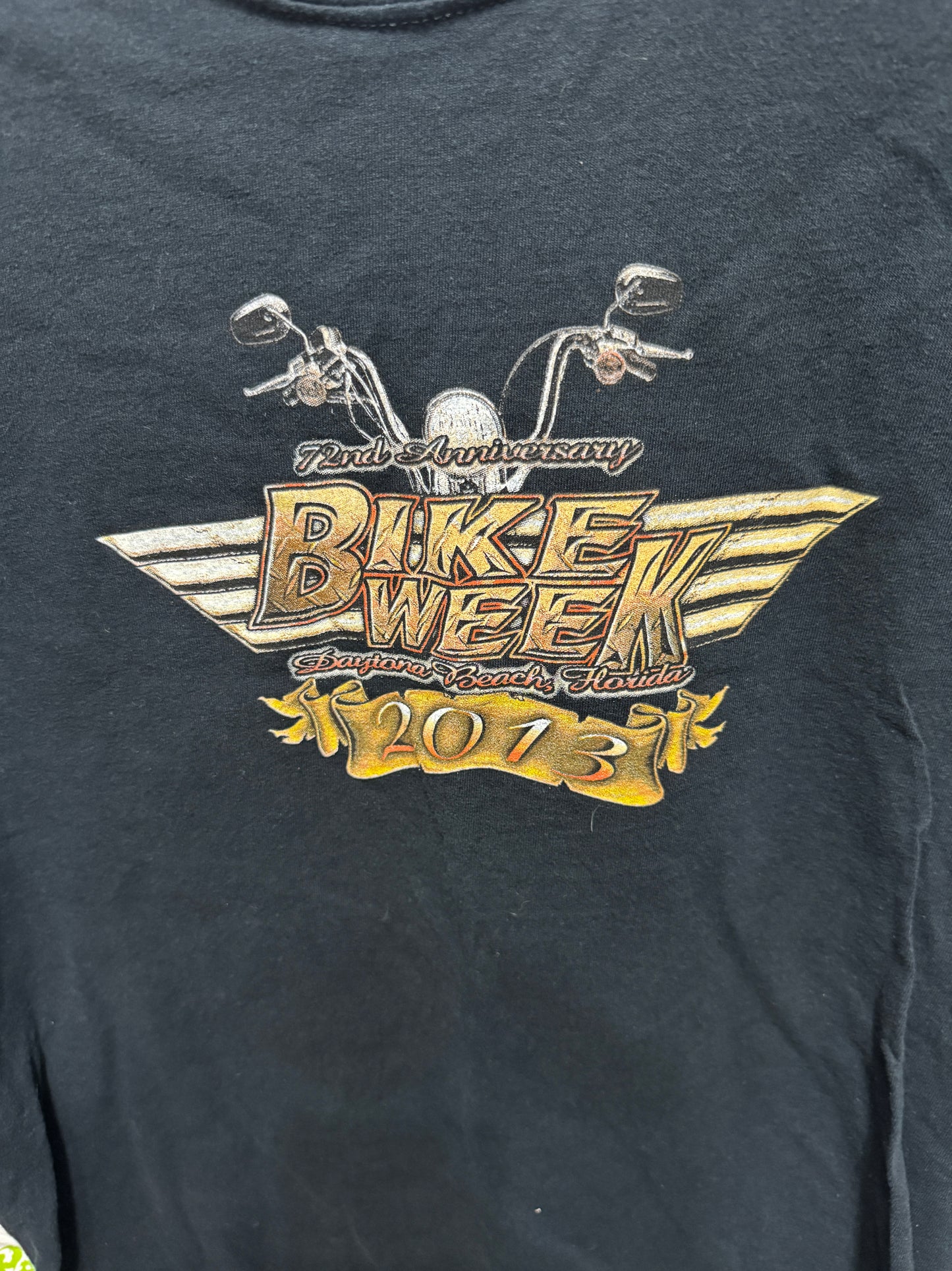 2013 72nd Anniversary Daytona Bike Week Shirt Size L
