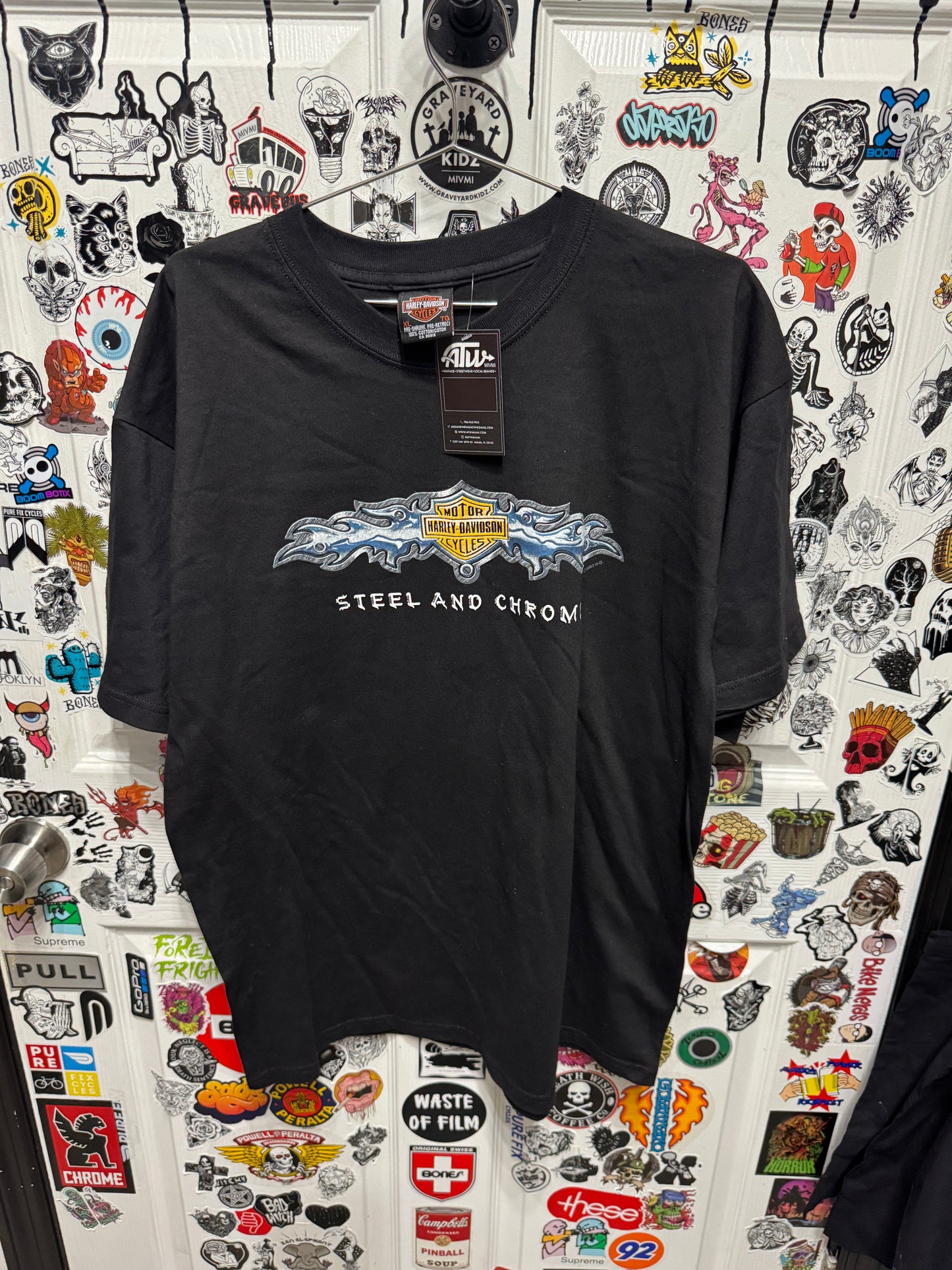 Harley Davidson Miracle City Titusville Steel and Chrome Shirt Size XL