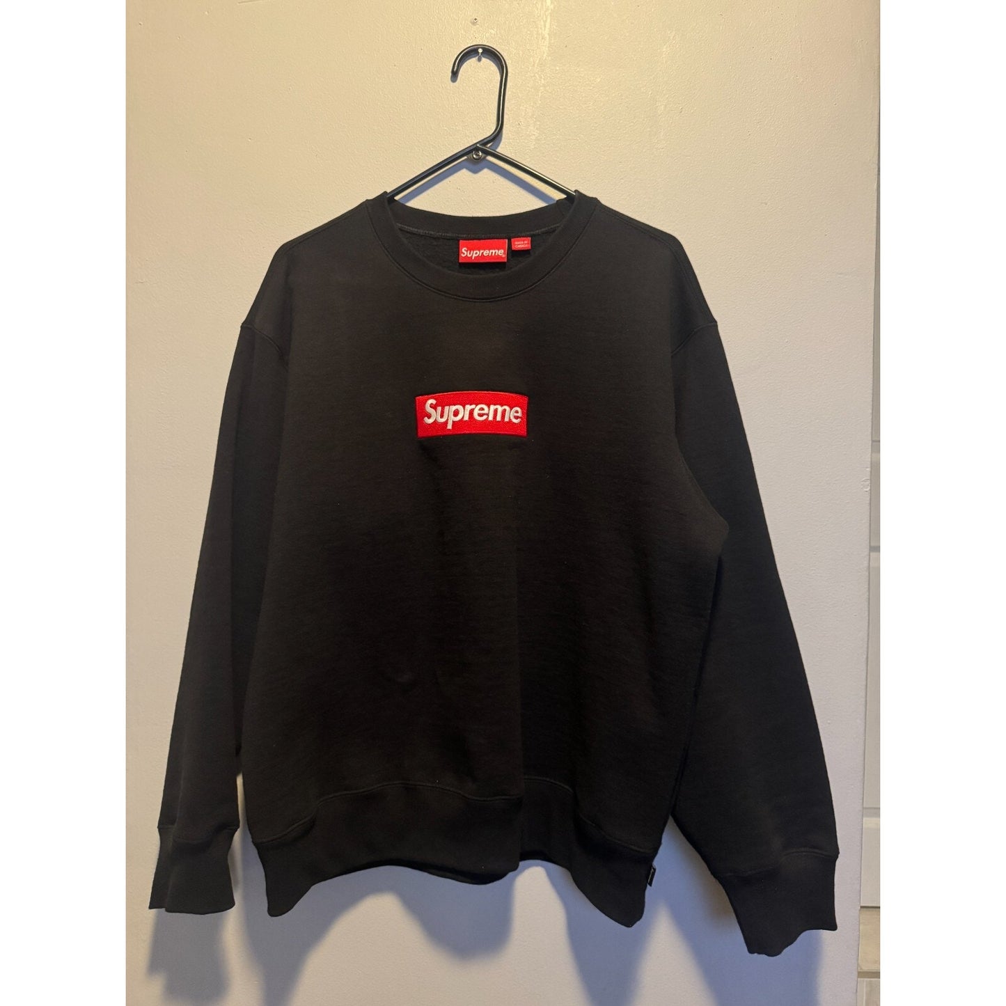 Supreme Box Logo Crewneck(FW22) - Black - Size Medium