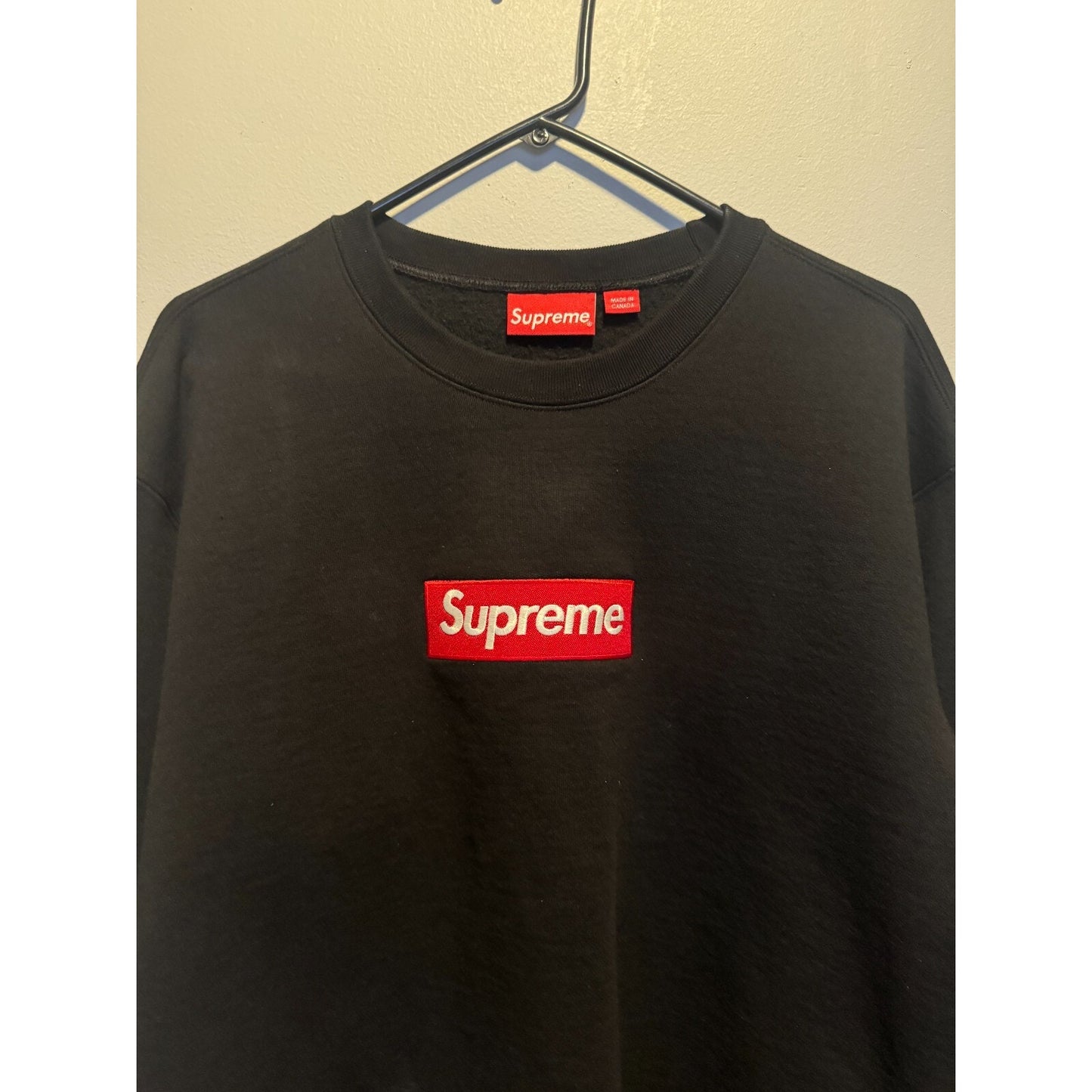 Supreme Box Logo Crewneck(FW22) - Black - Size Medium