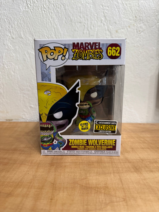 Funko Pop! Marvel Zombies #662 Zombie Wolverine (Glows in the Dark)