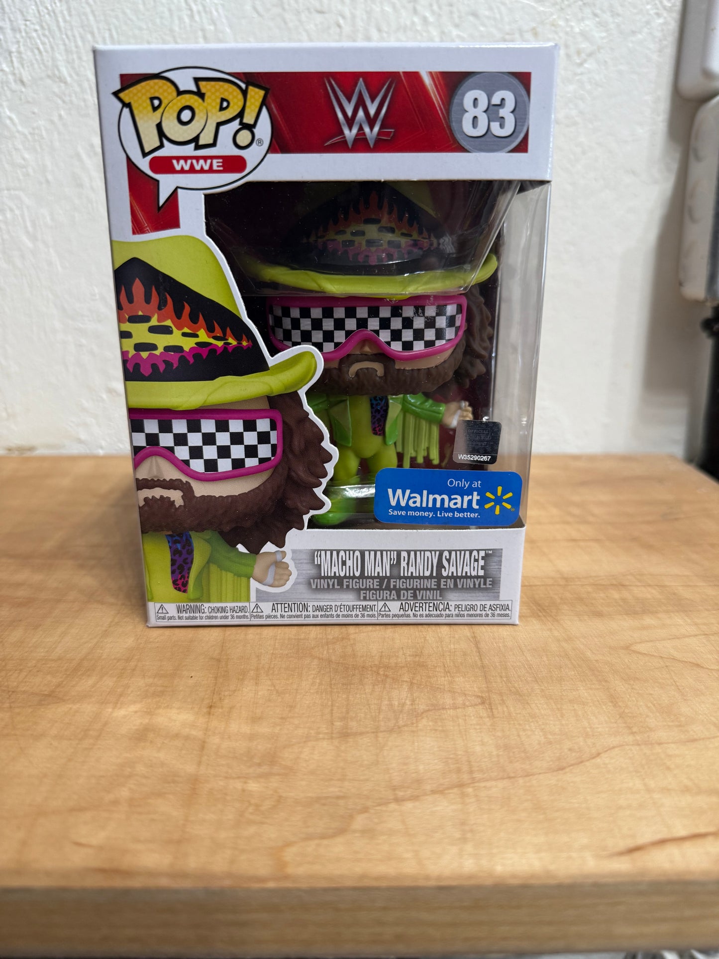 Funko Pop WWE Macho Man Randy Savage #83 Vinyl Figure Walmart Exclusive.