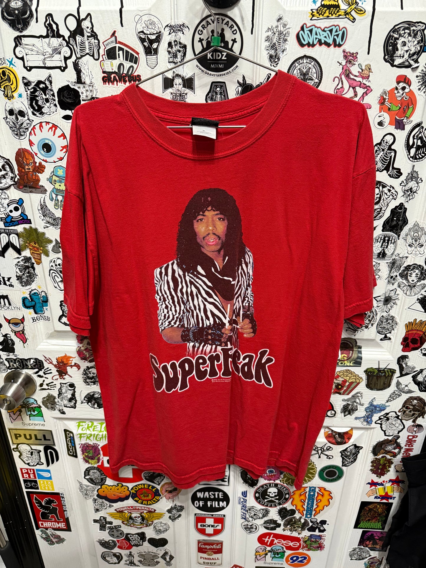2004 Rick James Super Freak Zion Rootswear T-Shirt Size XL