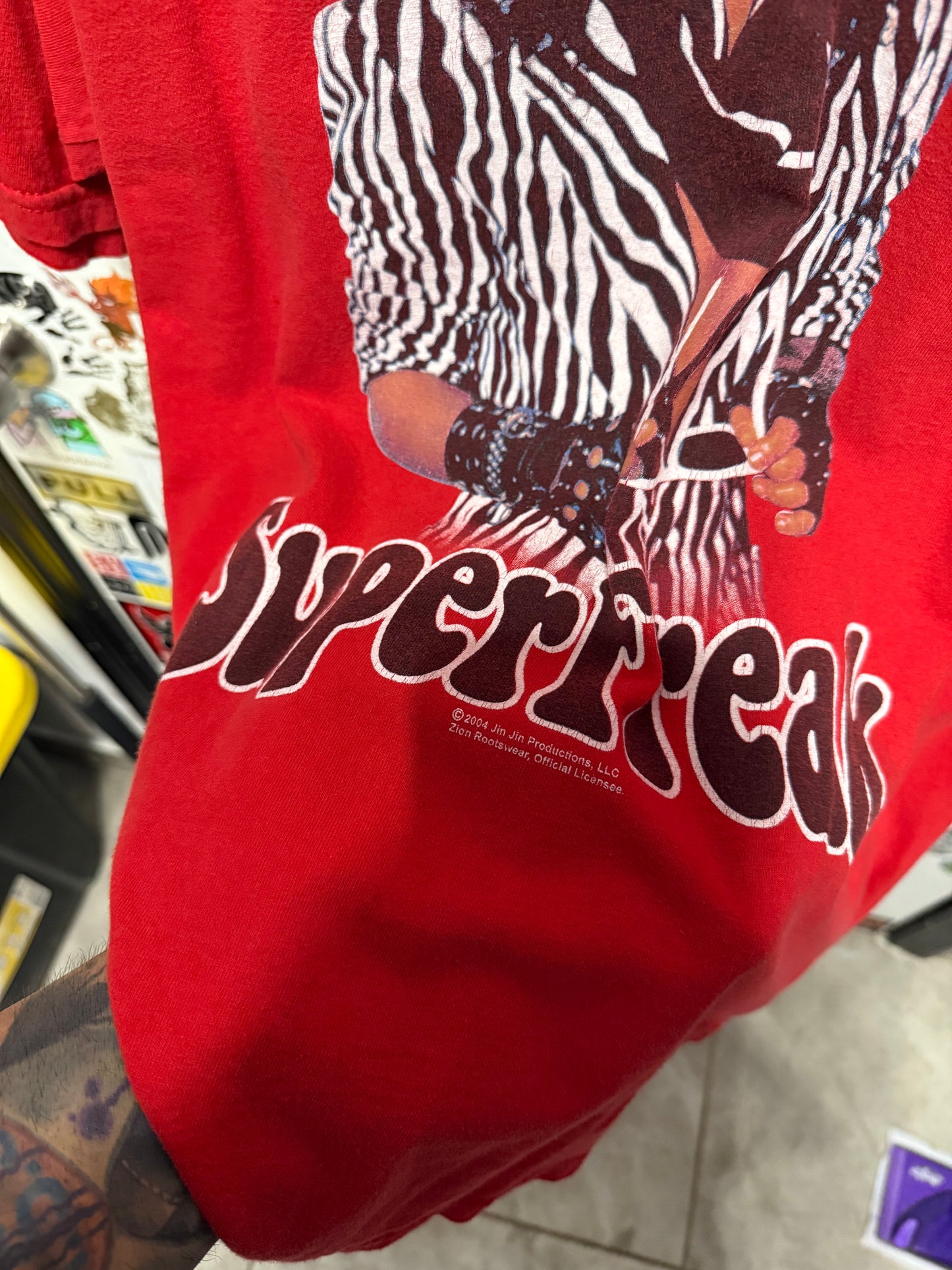 2004 Rick James Super Freak Zion Rootswear T-Shirt Size XL