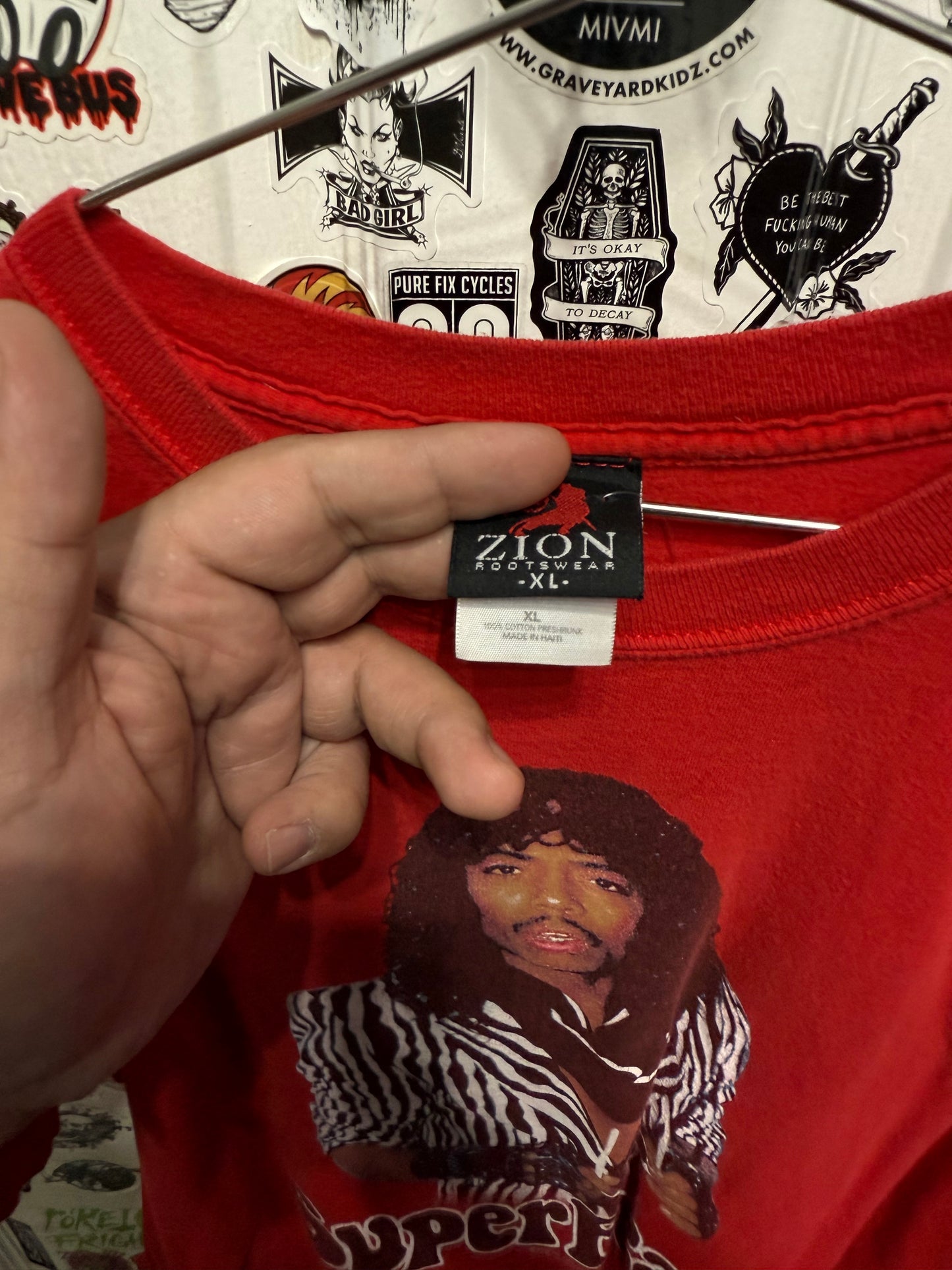 2004 Rick James Super Freak Zion Rootswear T-Shirt Size XL