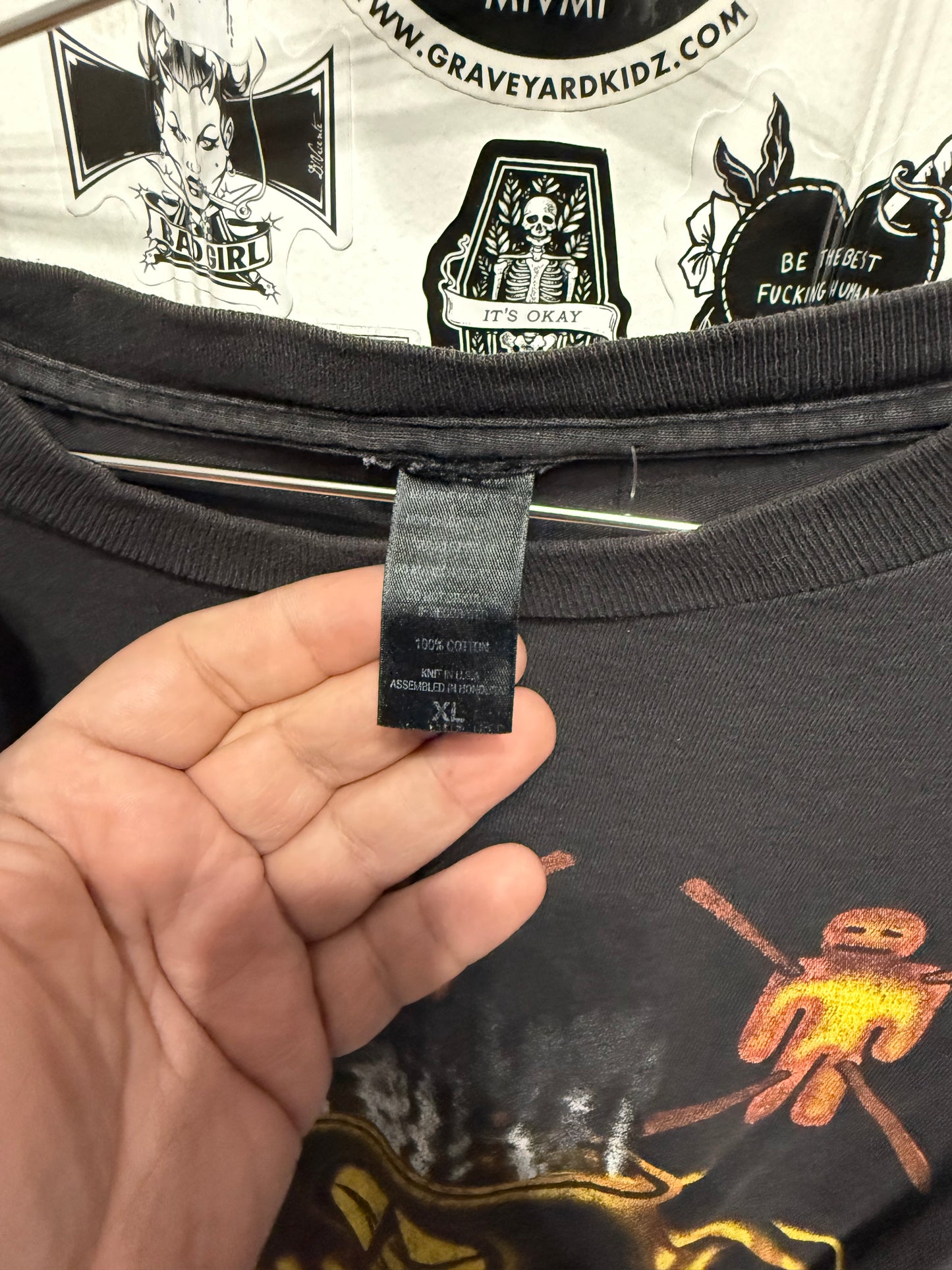 2001 Godsmack Ozzfest Back To School Deftones Band T-Shirt Y2K Size XL