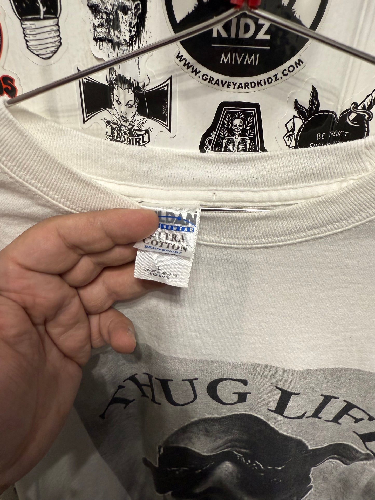 00's Tupac Memorial Thug Life Rap Tee Long Sleeve Size L