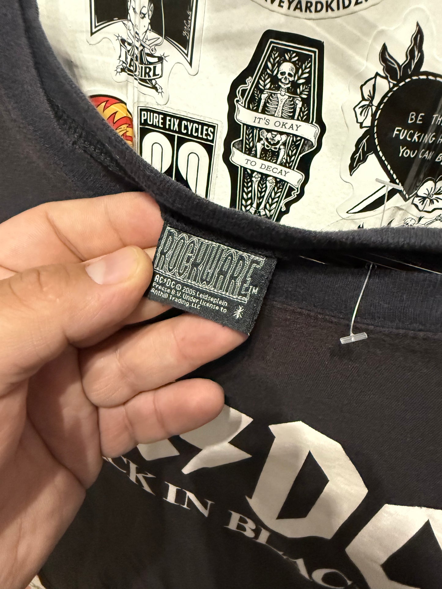 2005 Rockware ACDC Back In Black Tee Size L