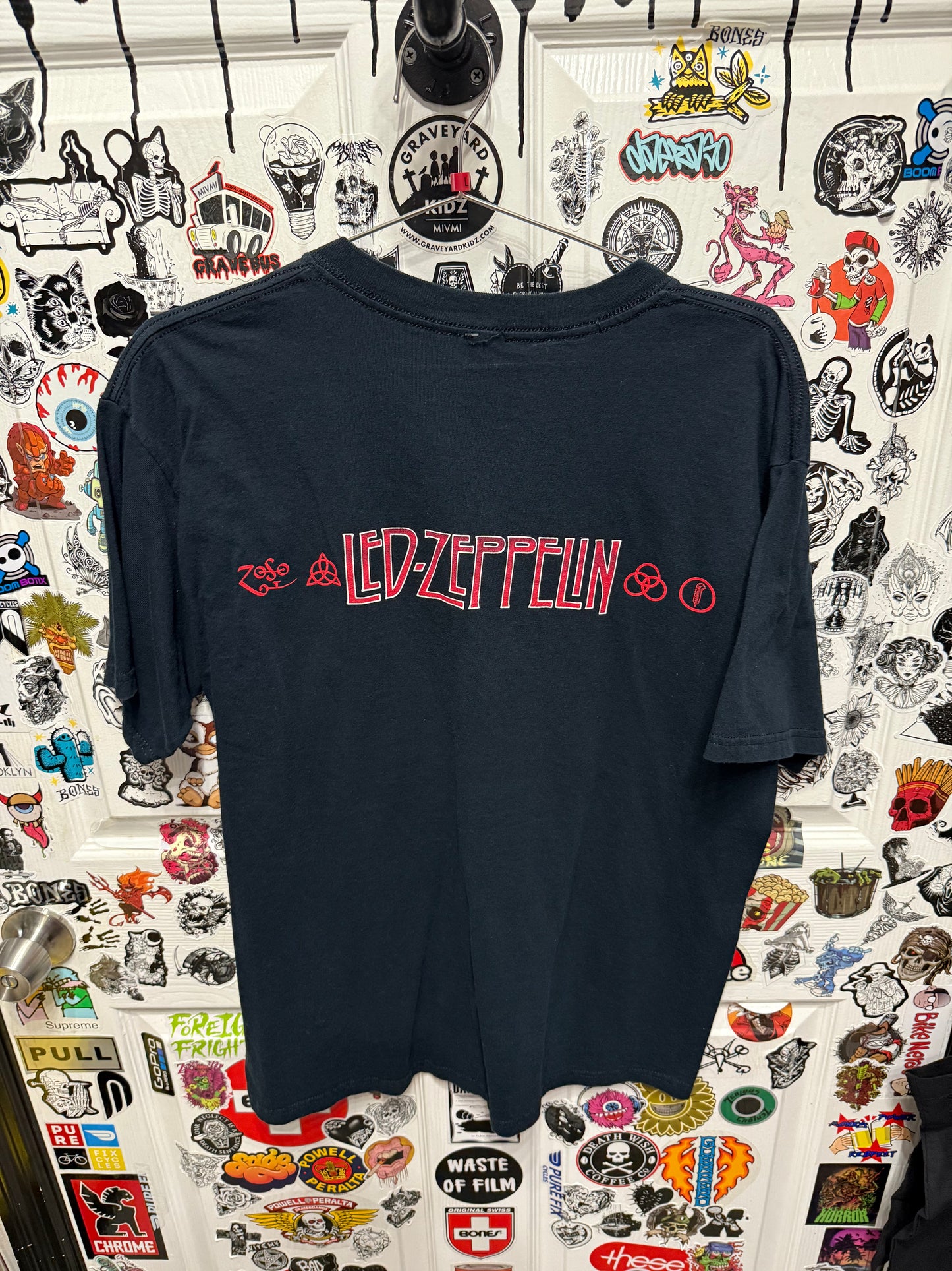 00's Led Zeppelin Icarus Logo Band Tour Shirt Size L