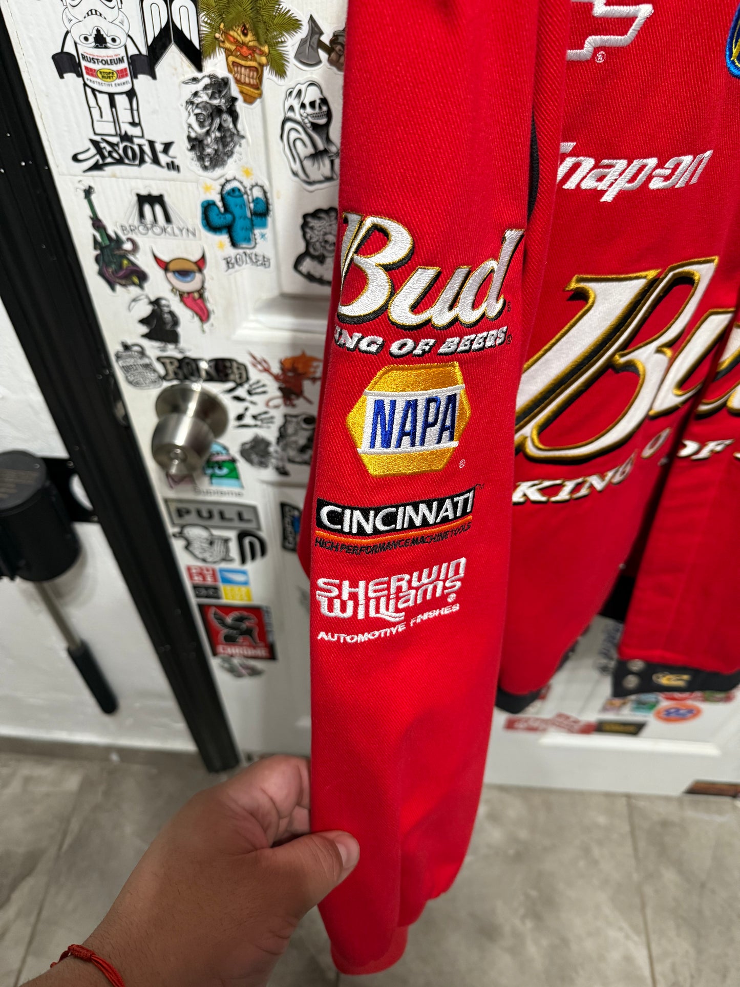 Dale Earnhardt Jr. Nascar Chase Twill Budweiser Men's Jacket  XL