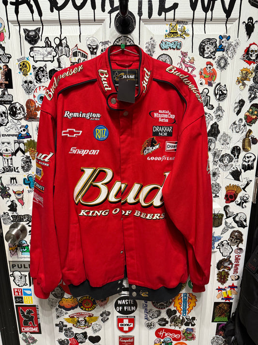 Dale Earnhardt Jr. Nascar Chase Twill Budweiser Men's Jacket  XL