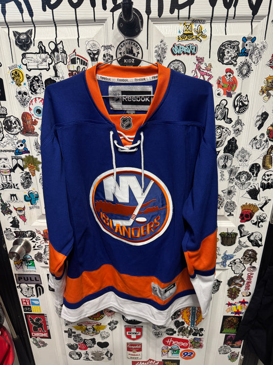 Reebok New York Islanders NHL Jersey Size Large – Blue/Orange Home