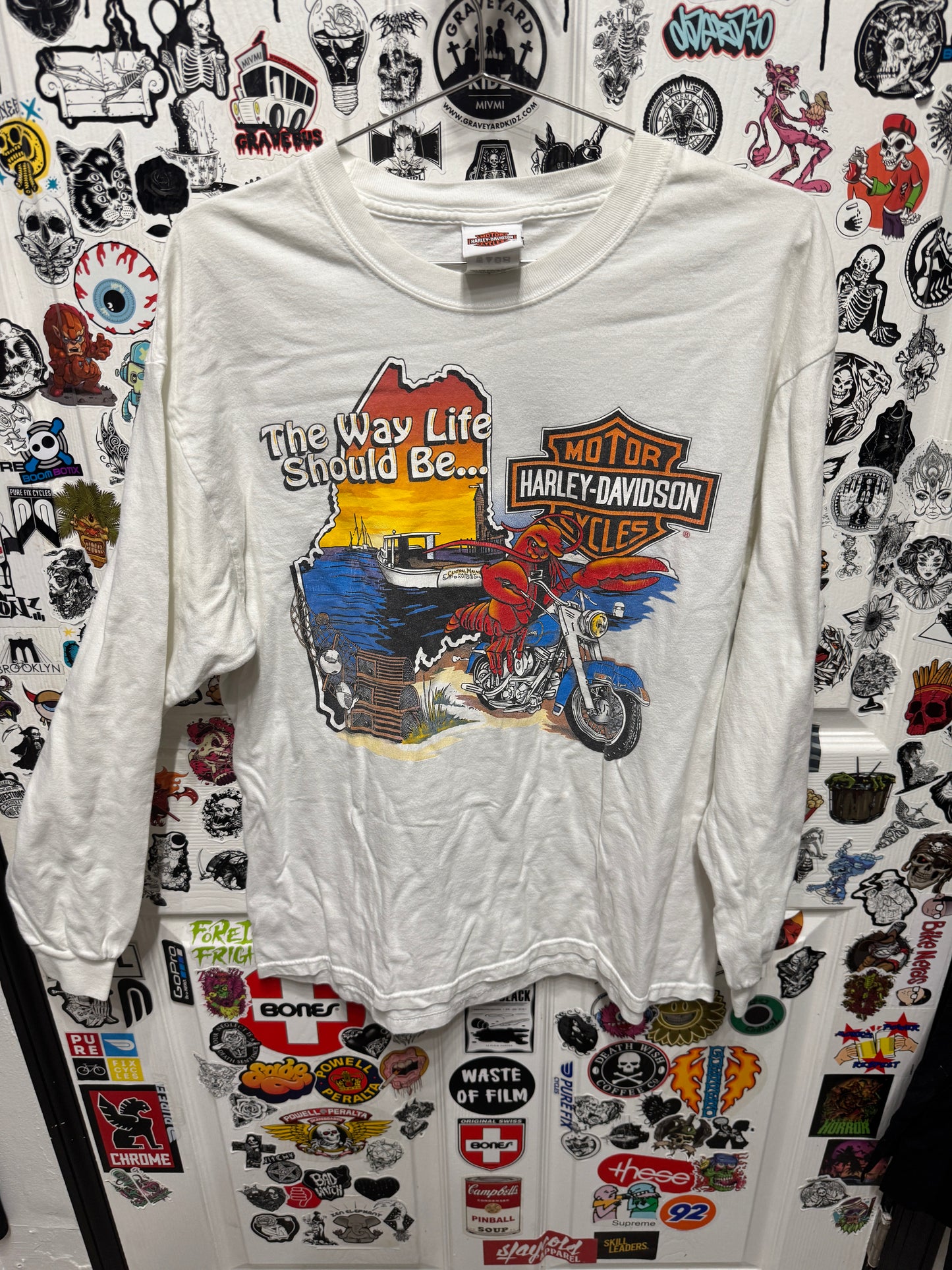 Harley Davidson Central Maine "The Way Life Should Be" Long Sleeve Size L