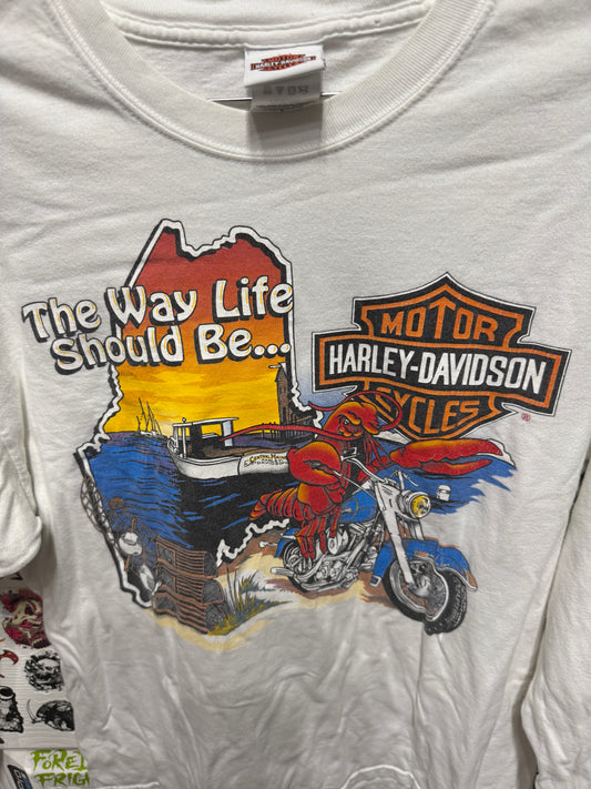 Harley Davidson Central Maine "The Way Life Should Be" Long Sleeve Size L